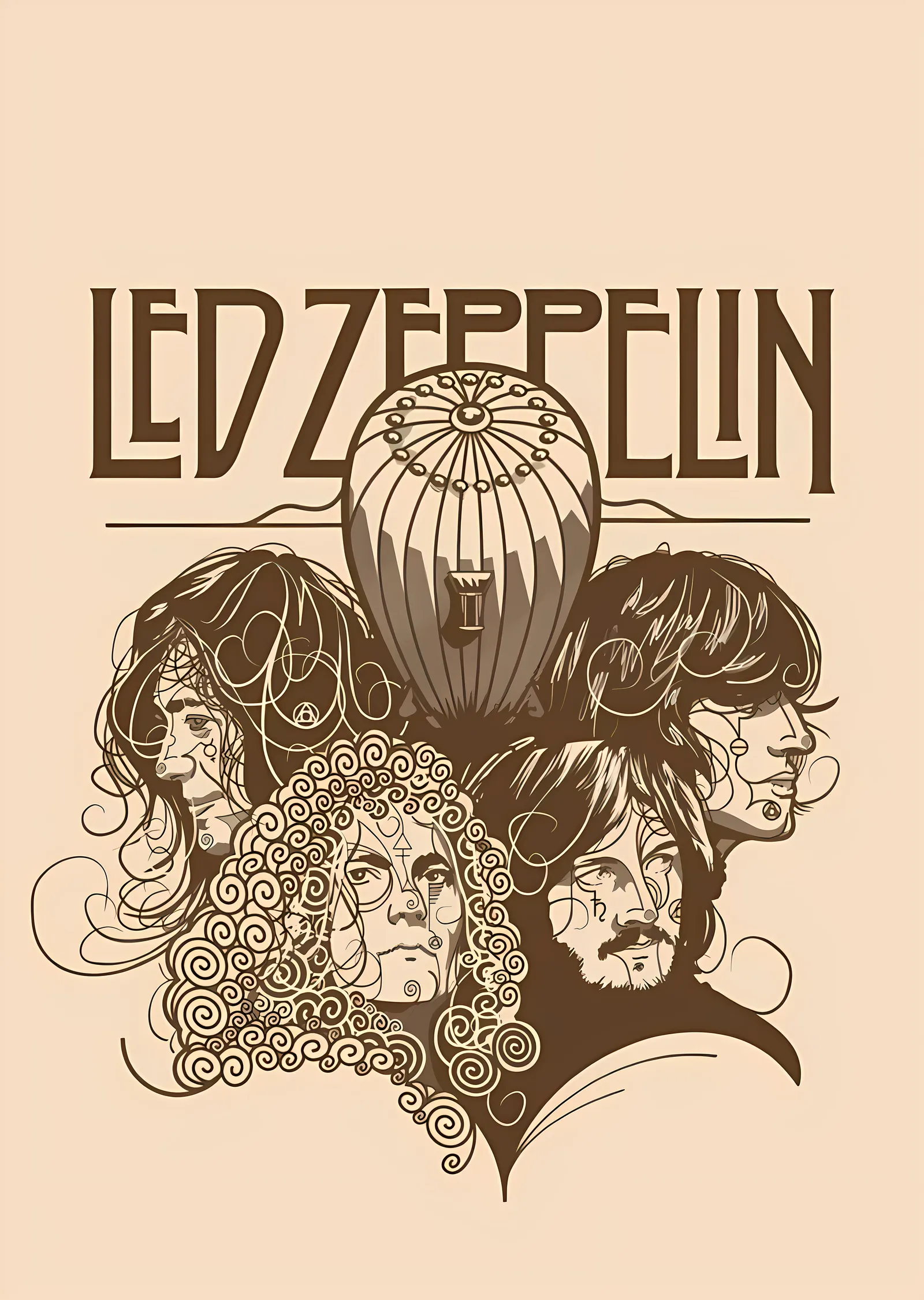 Led Zeppelin: Merdivenlere Doğru metal tablo