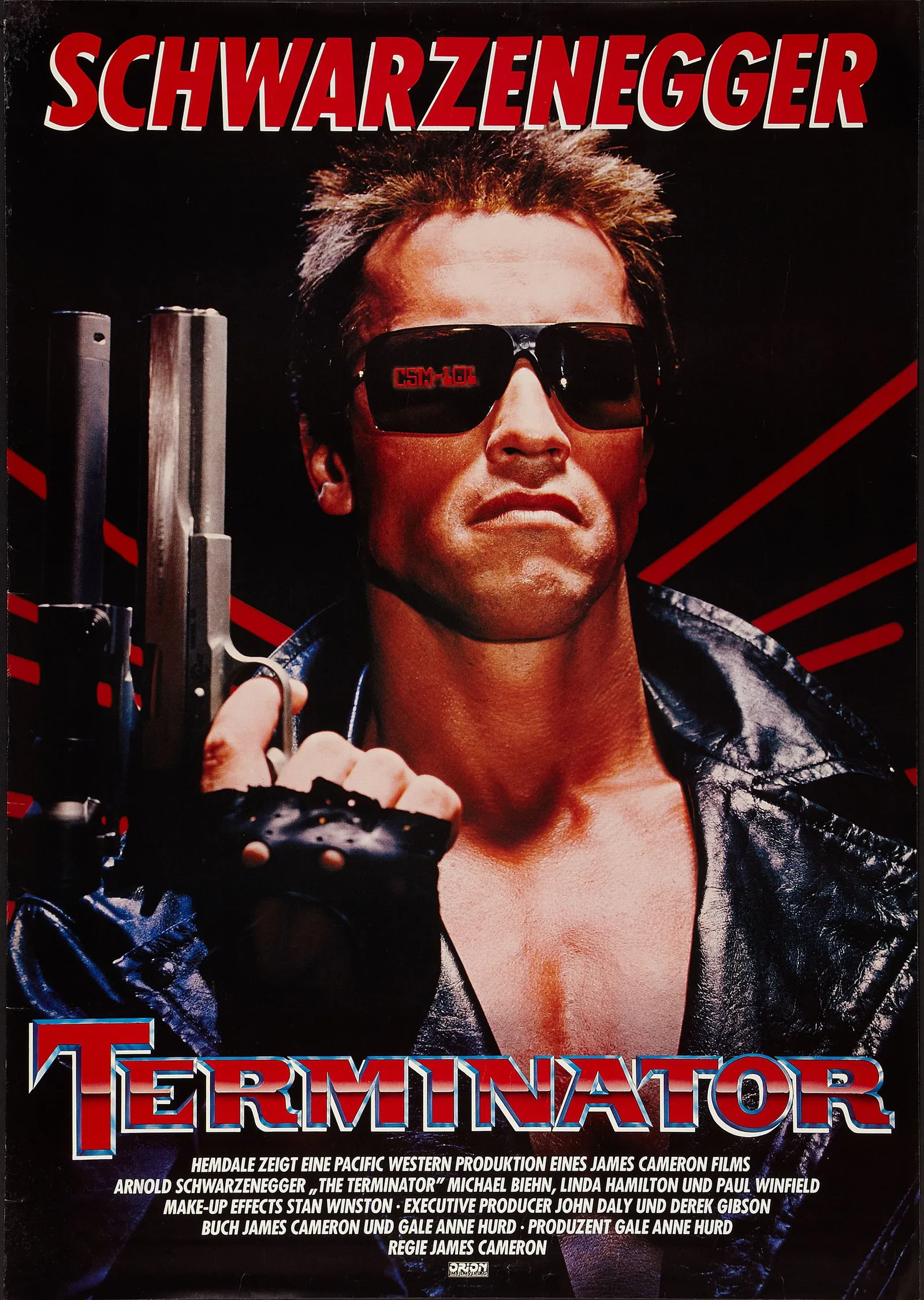 Terminator - Arnold Schwarzenegger metal tablo