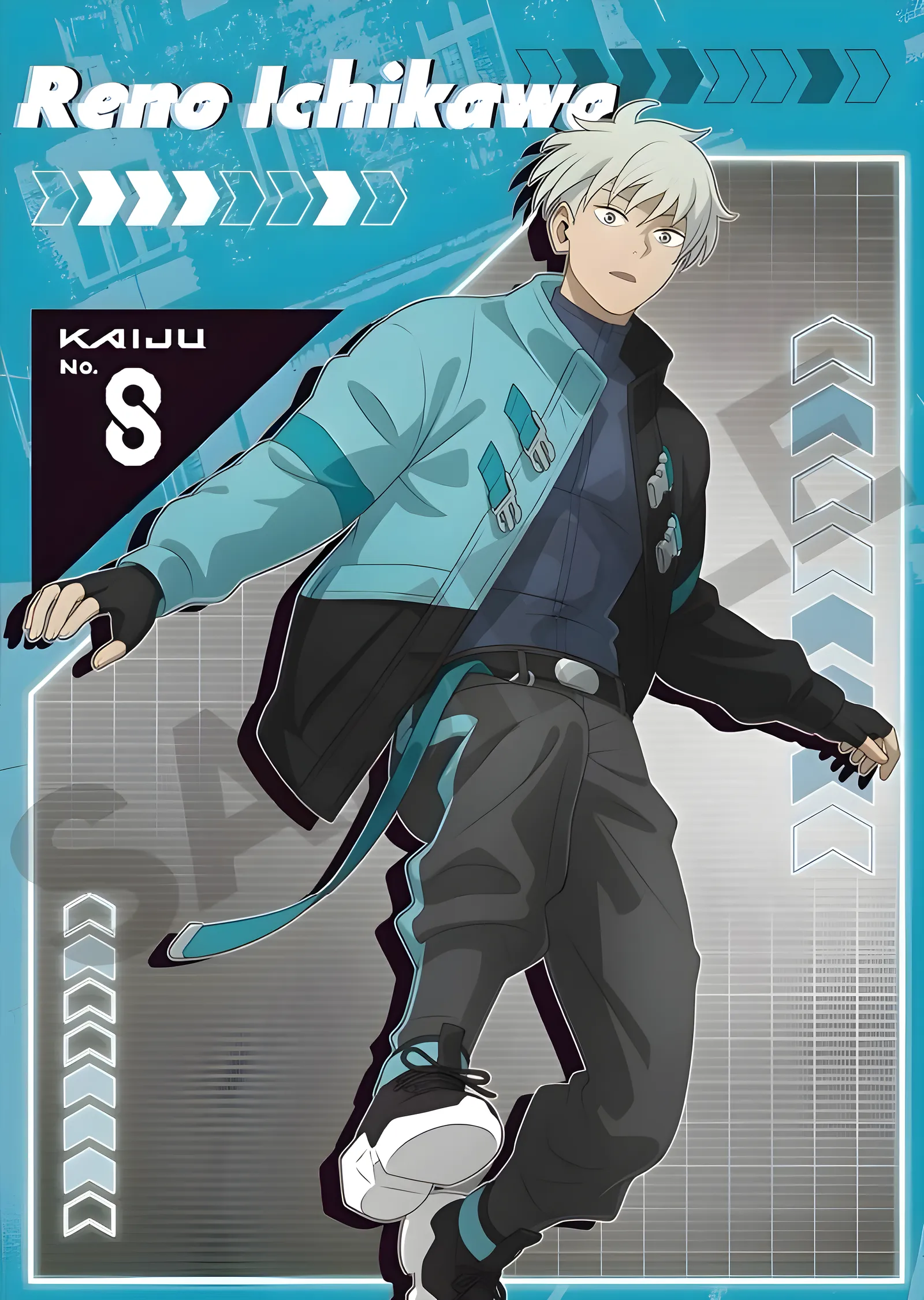 Kaiju No. 8: Reno Ichikawa Kartı metal tablo