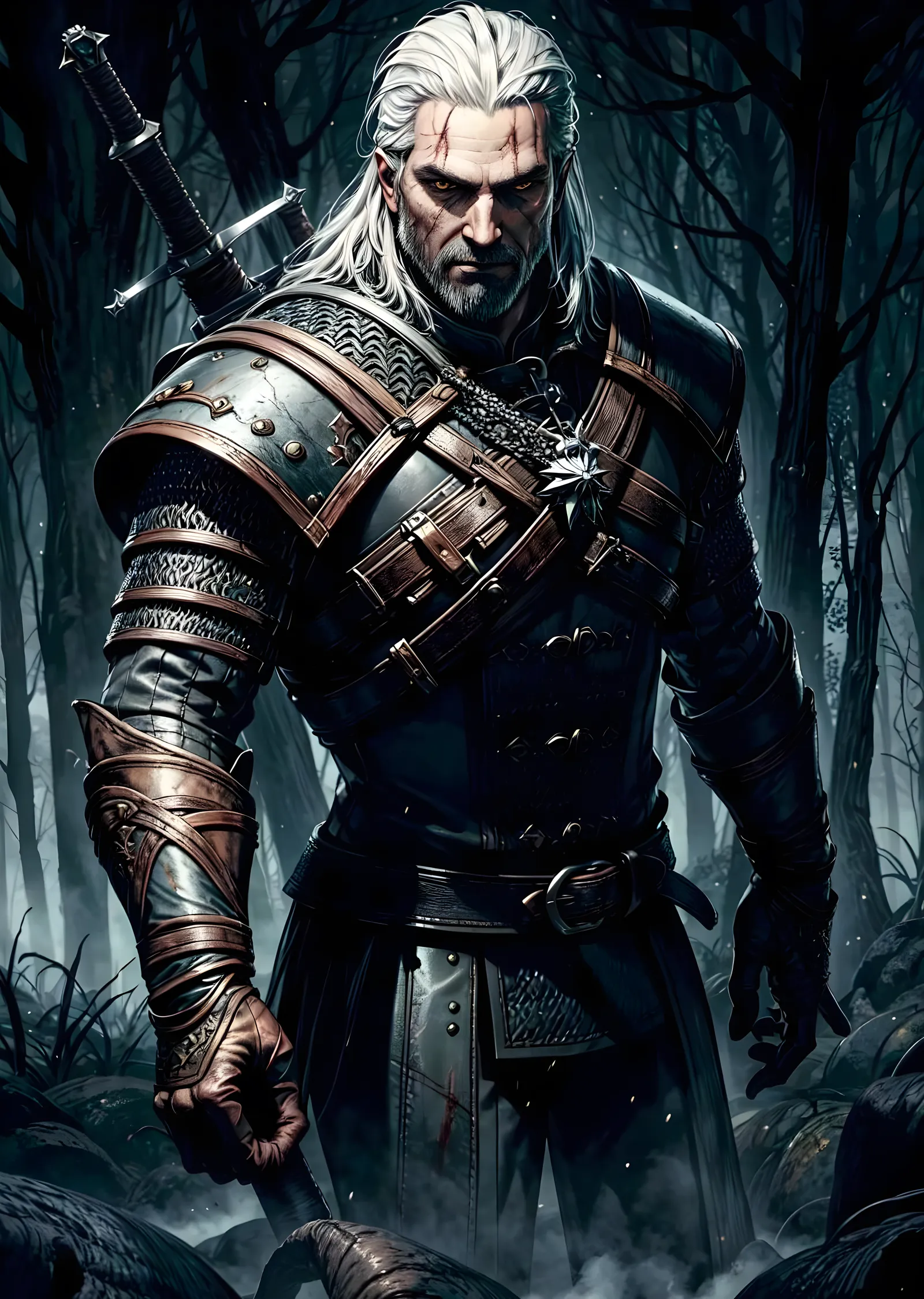 The Witcher: Sisli Orman metal tablo