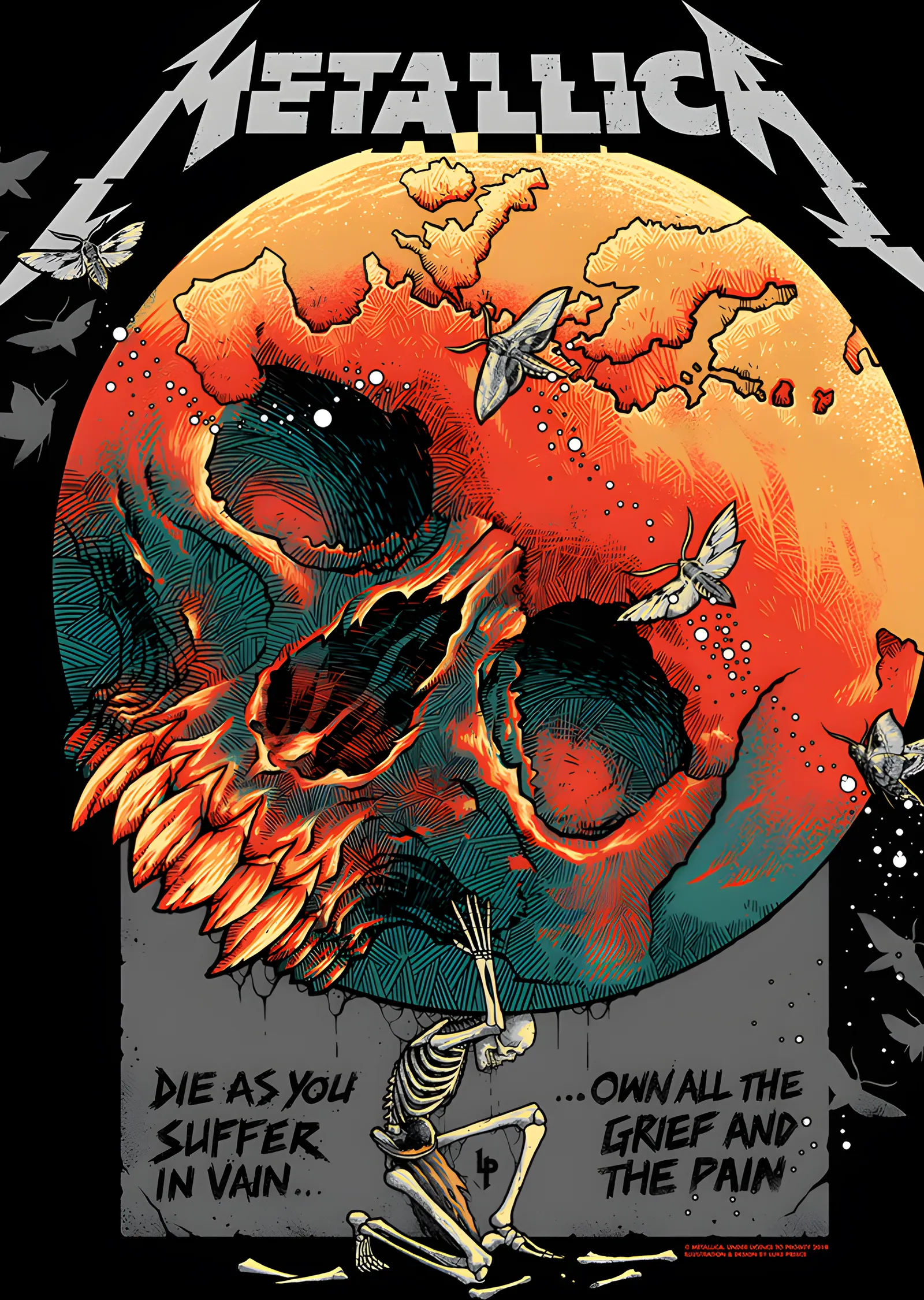 Metallica: Die As You Suffer metal tablo