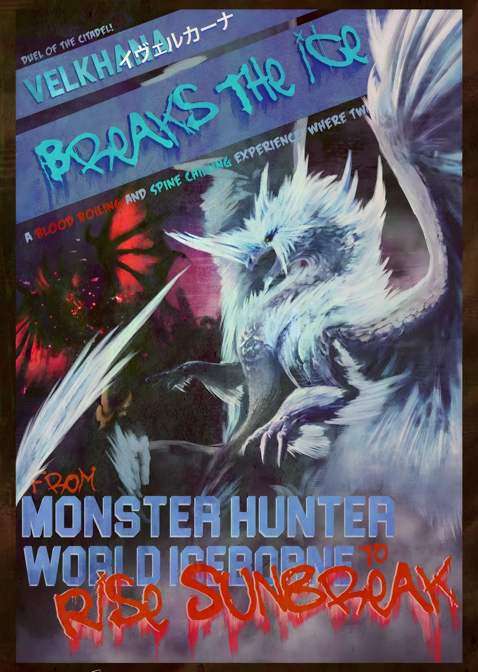 Monster Hunter: Velkhana metal tablo