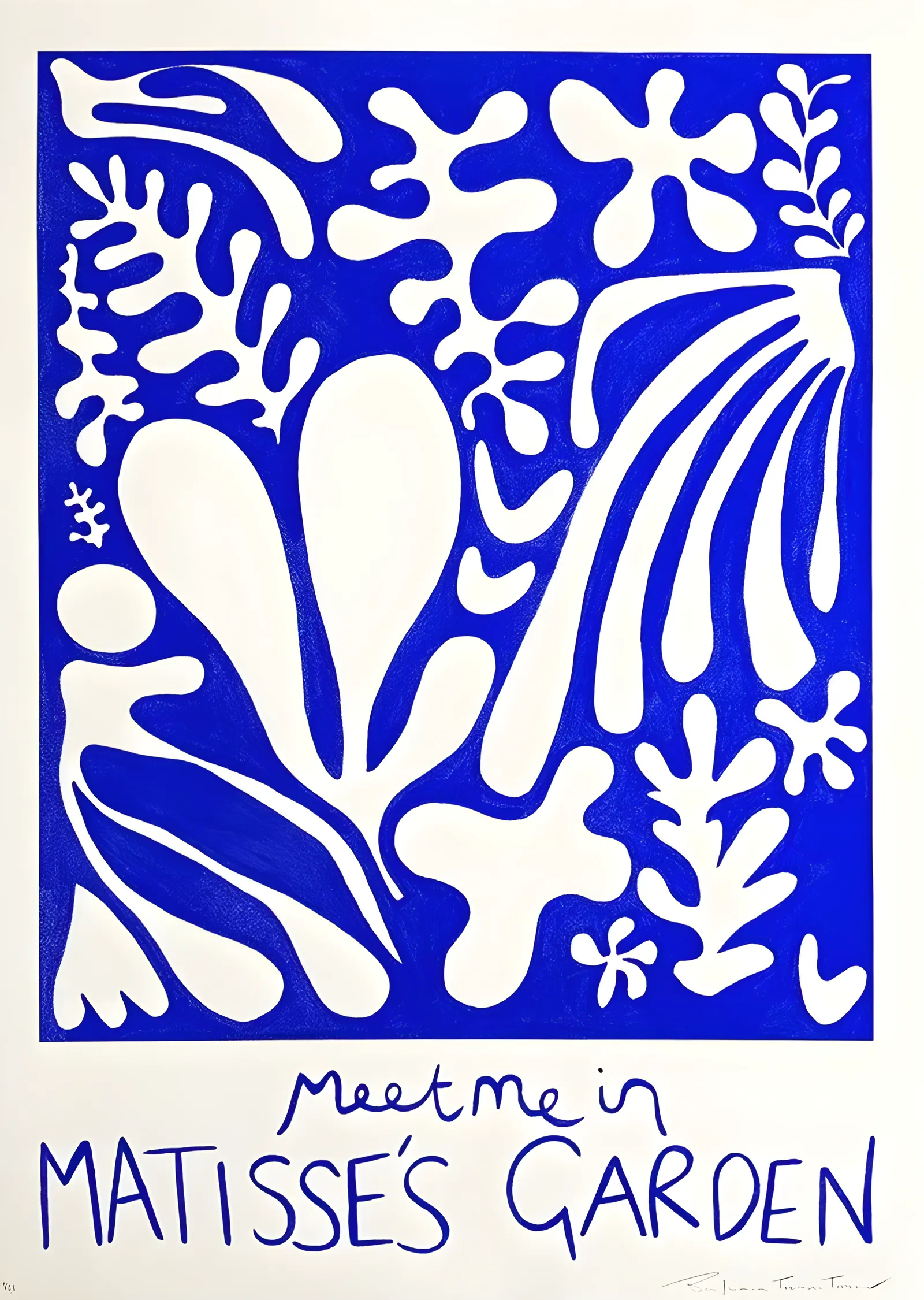 Meet Me in Matisse's Garden metal tablo