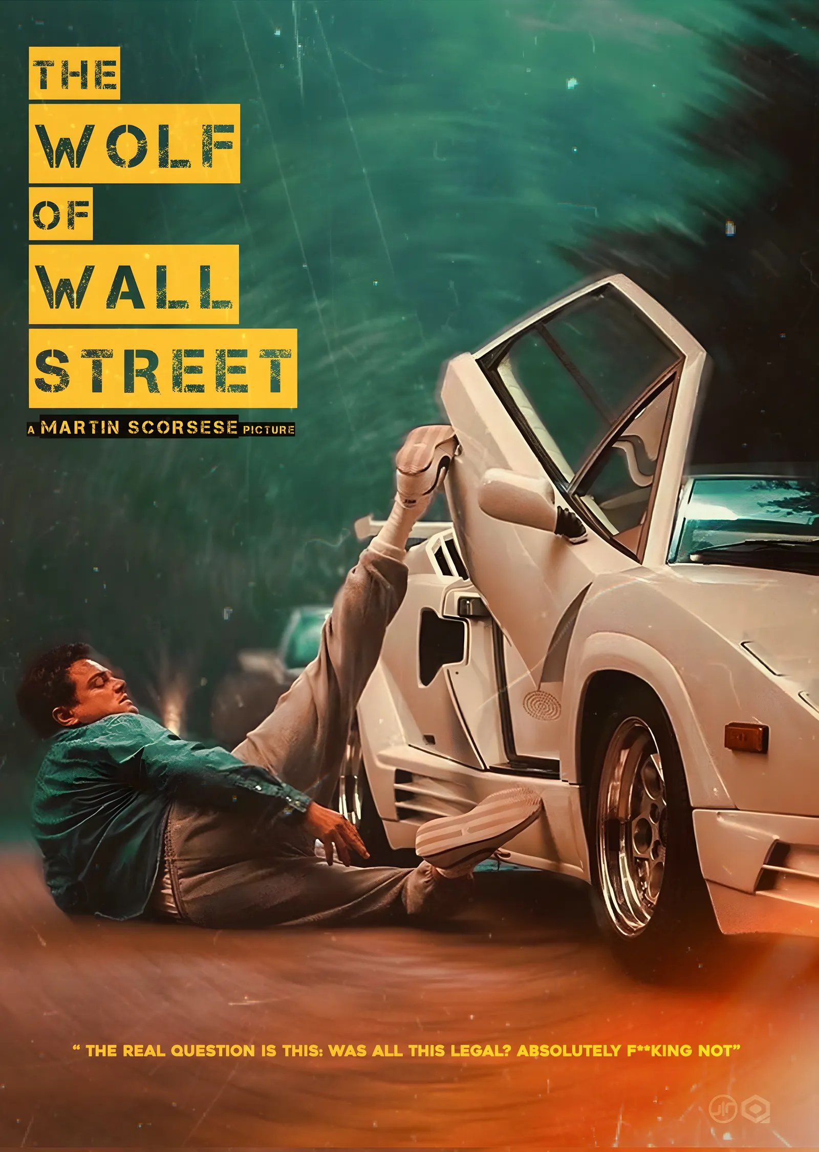 The Wolf of Wall Street - Countach metal tablo