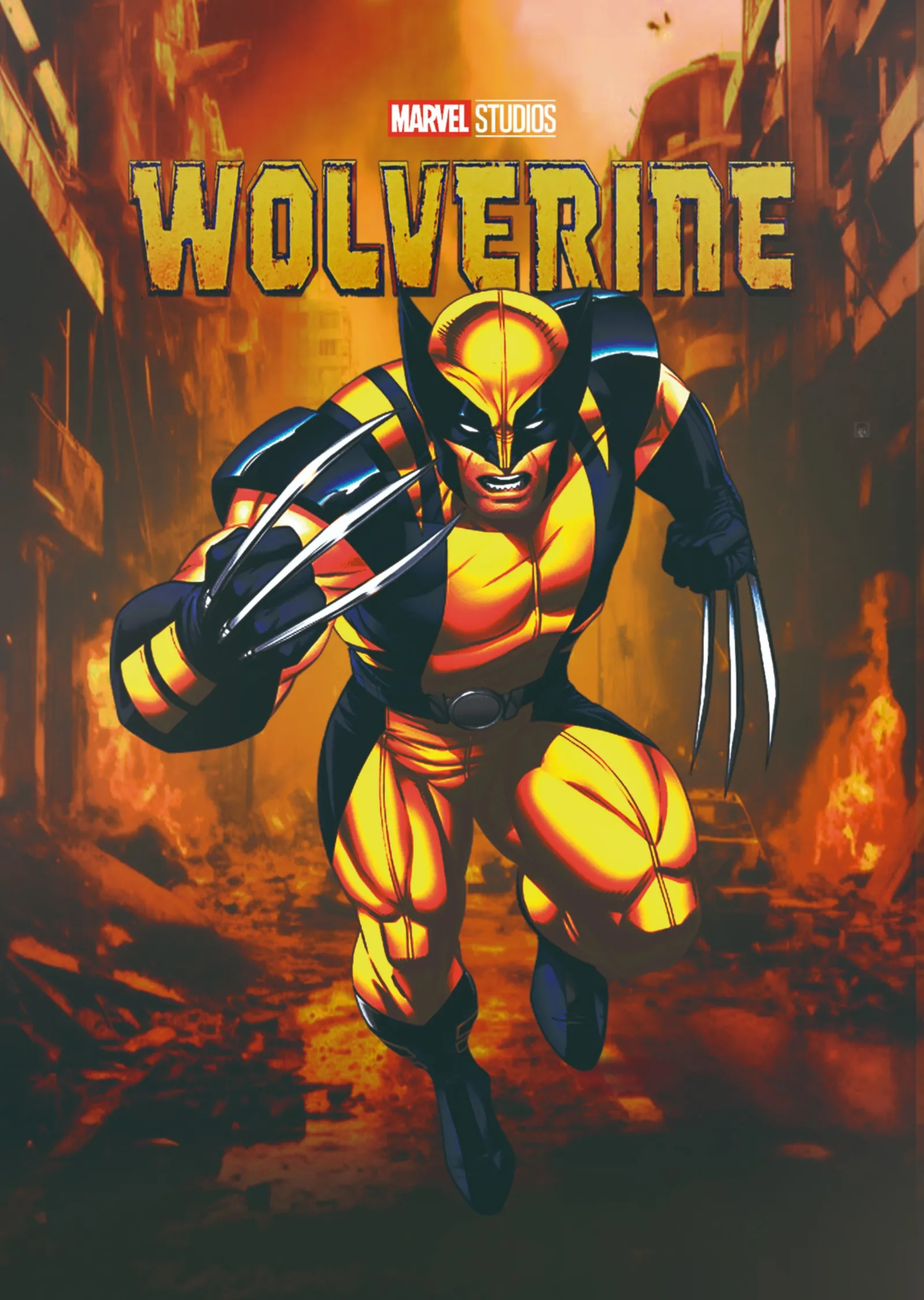 Wolverine - Klasik Kostüm metal tablo