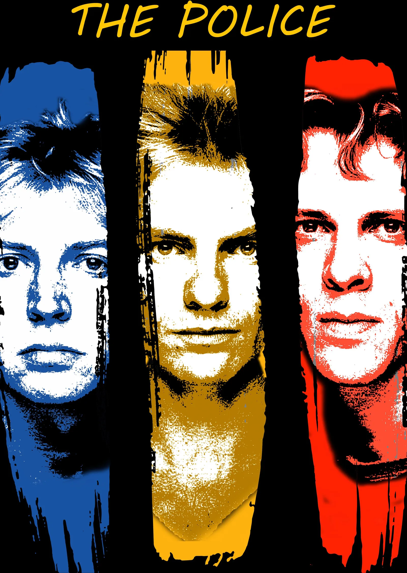 The Police metal tablo