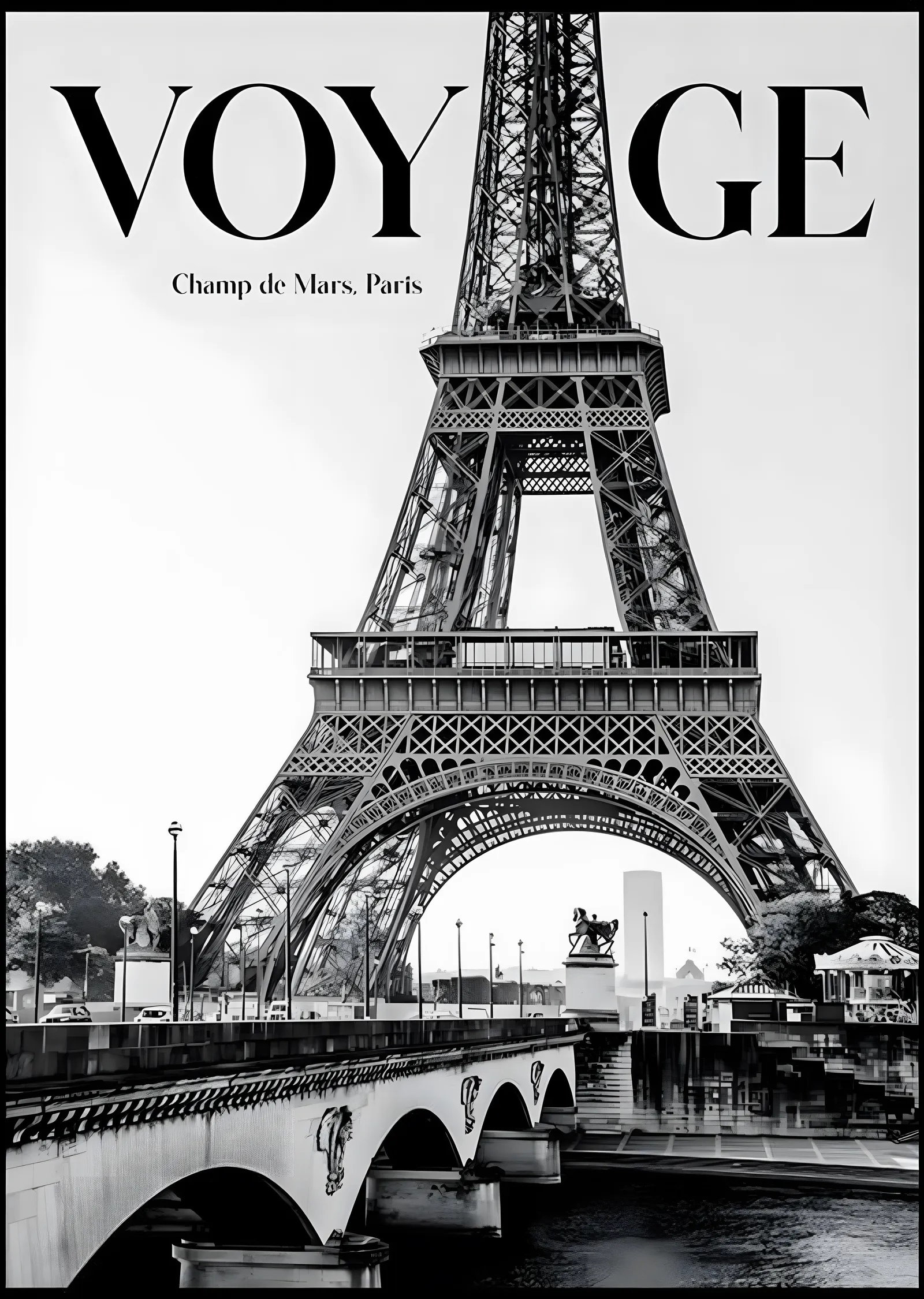 Voyage: Champ de Mars, Paris metal tablo