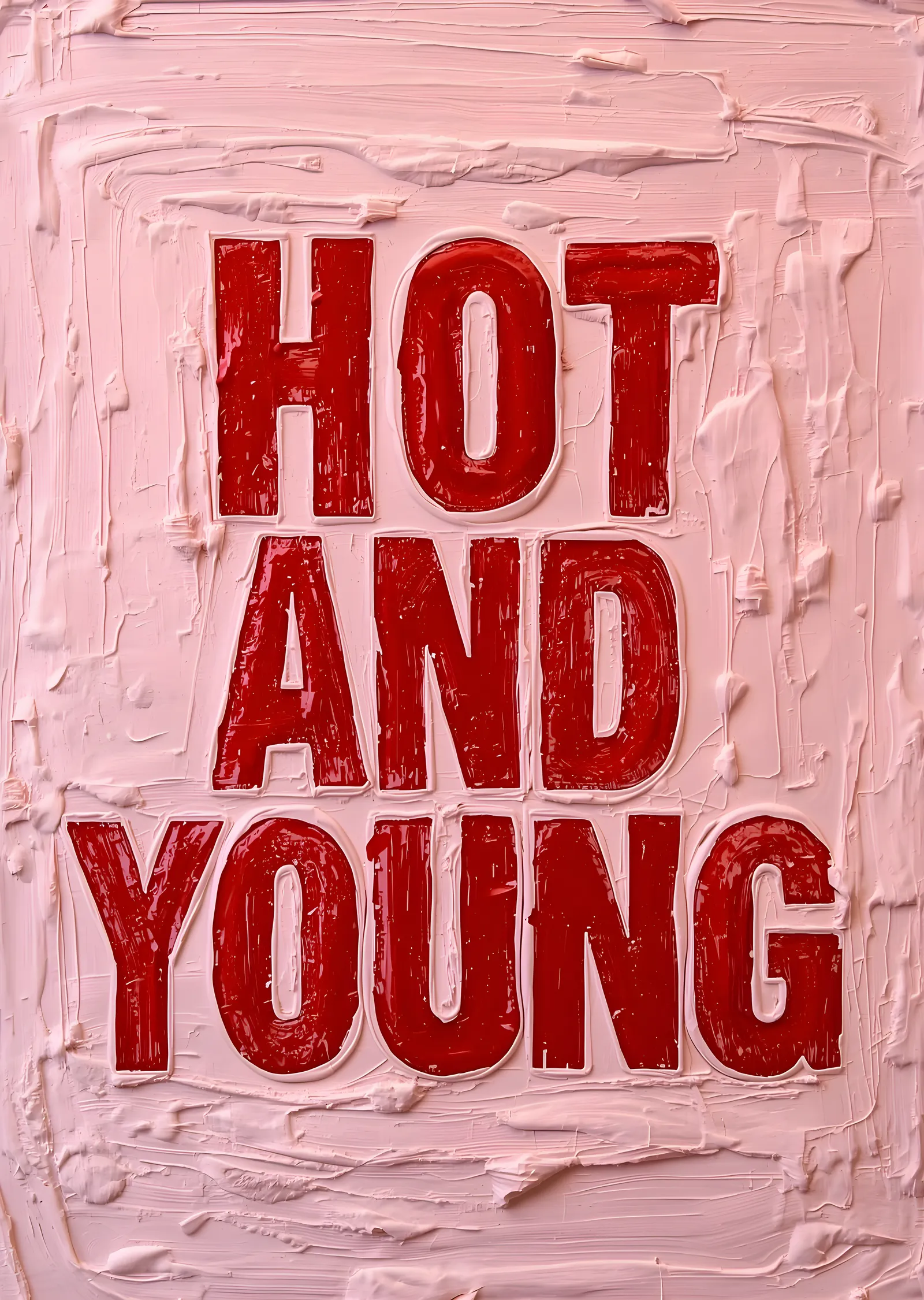 Hot and Young metal tablo