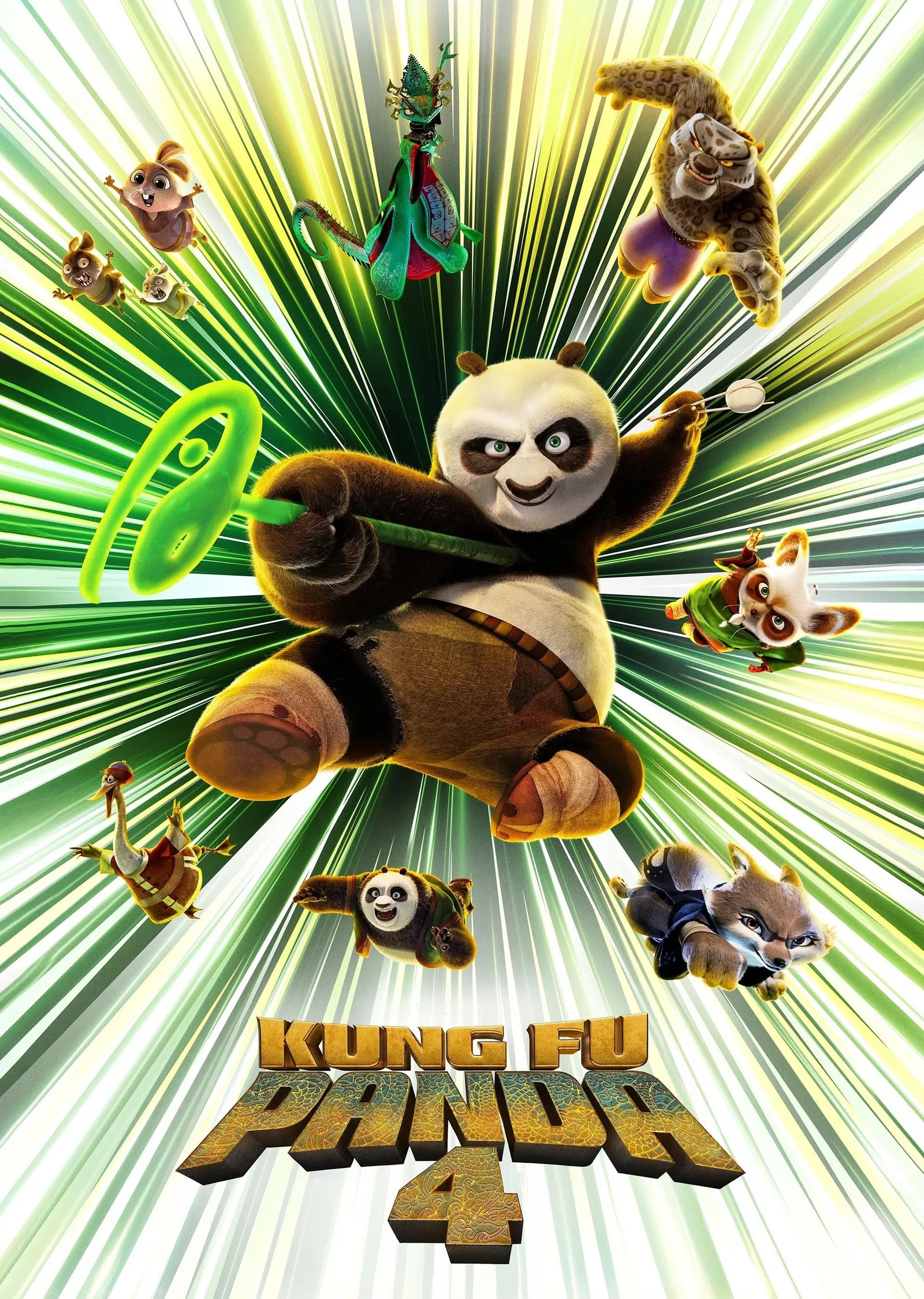 Kung Fu Panda 4 metal tablo