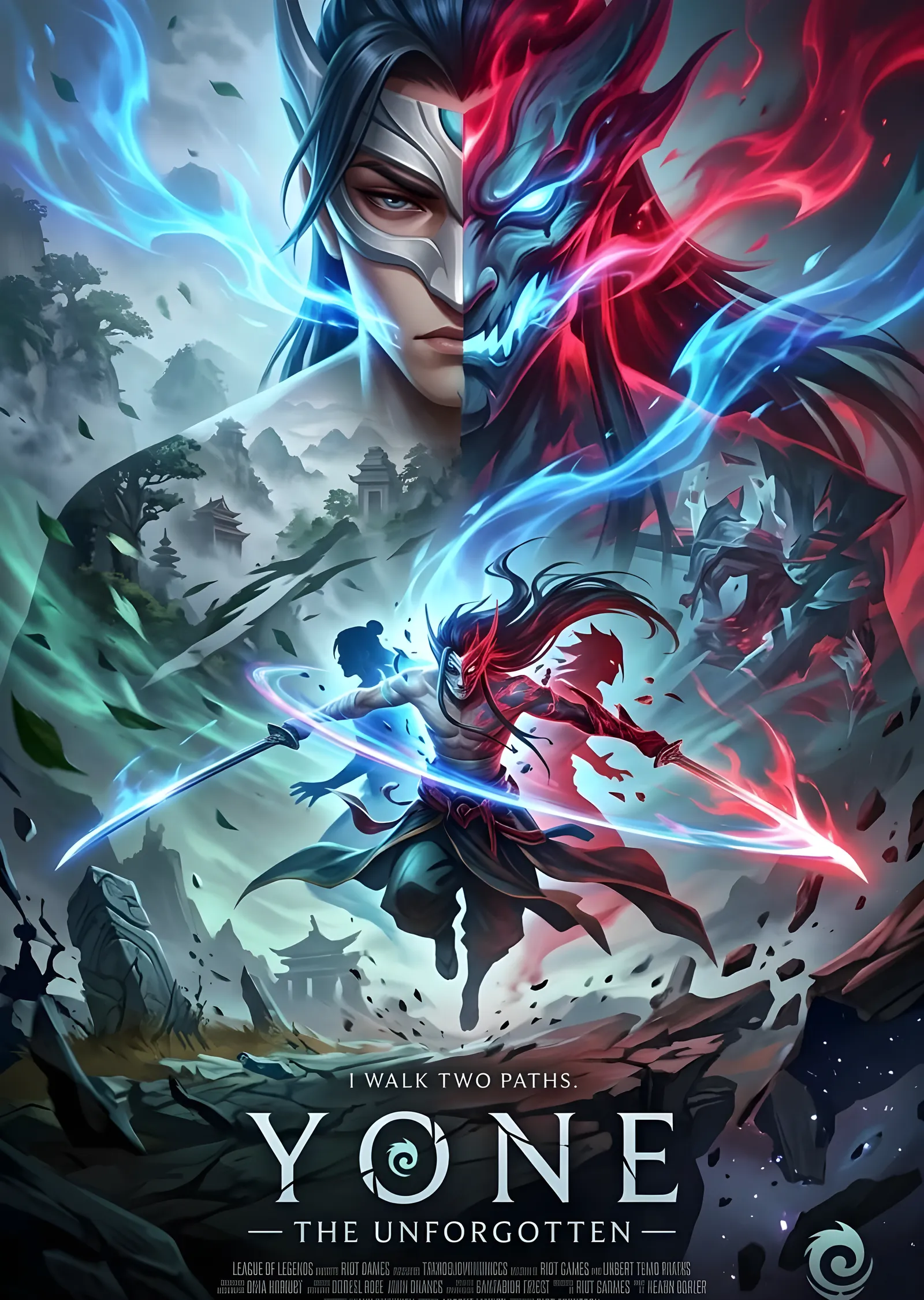 League of Legends: Yone metal tablo