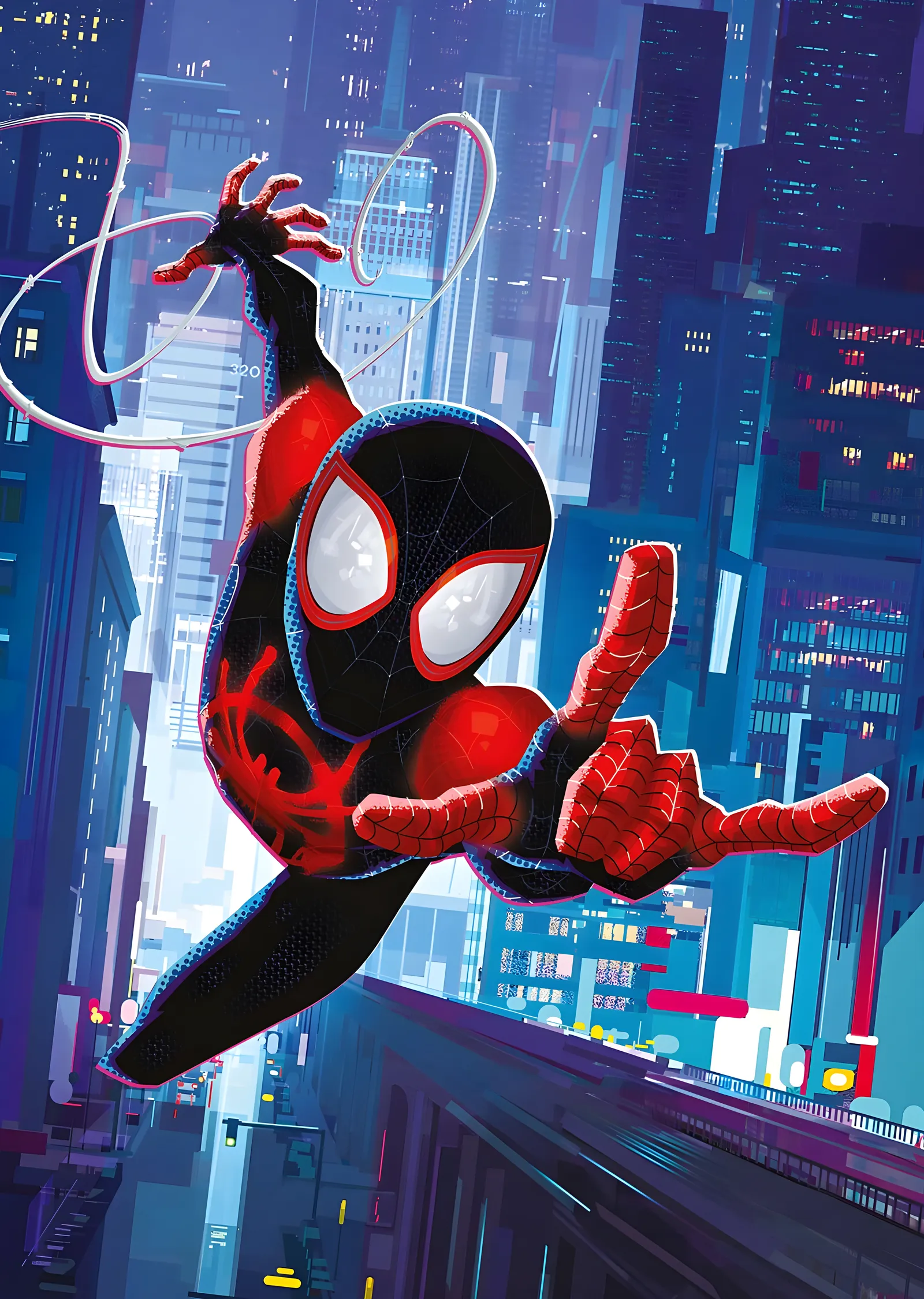 Miles Morales · Şehirde Salınım metal tablo