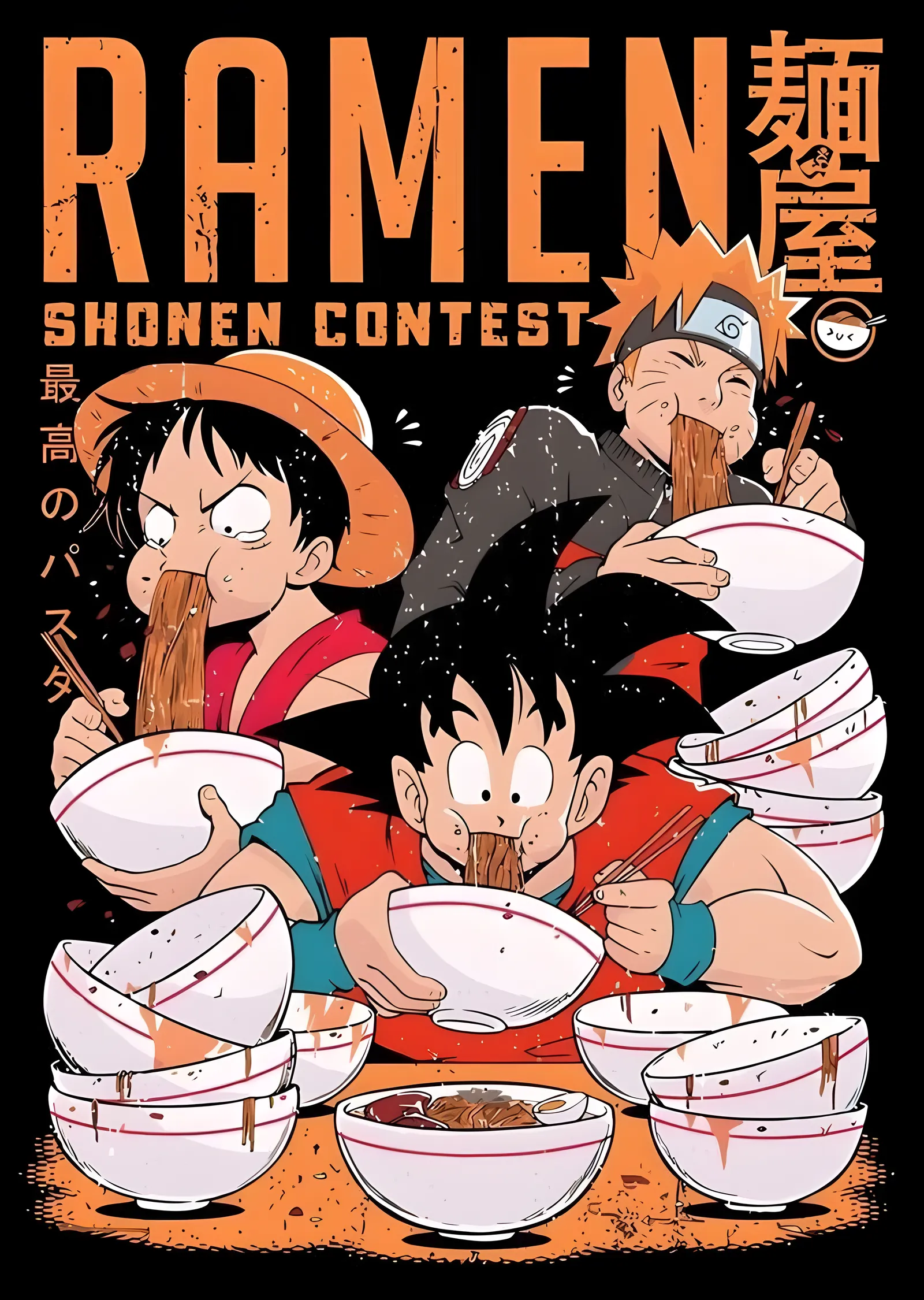 Ramen Yarışması: Shonen Kahramanları metal tablo