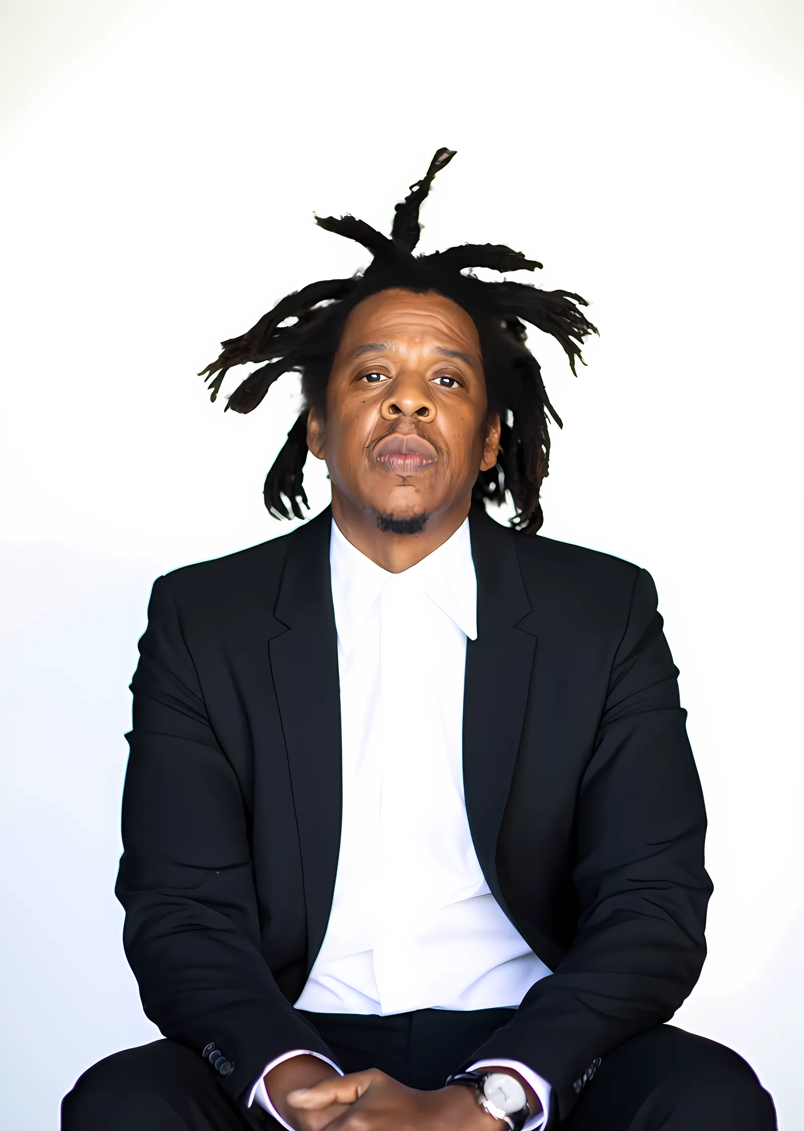 Jay-Z: Beyaz Zemin metal tablo