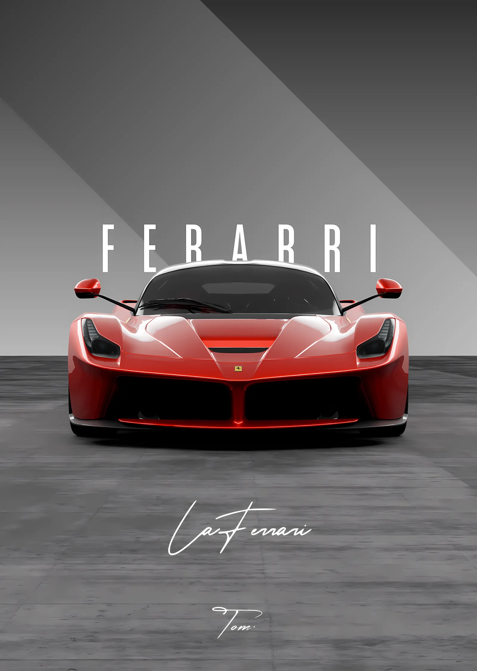 Ferrari LaFerrari: İtalyan Gücü metal tablo