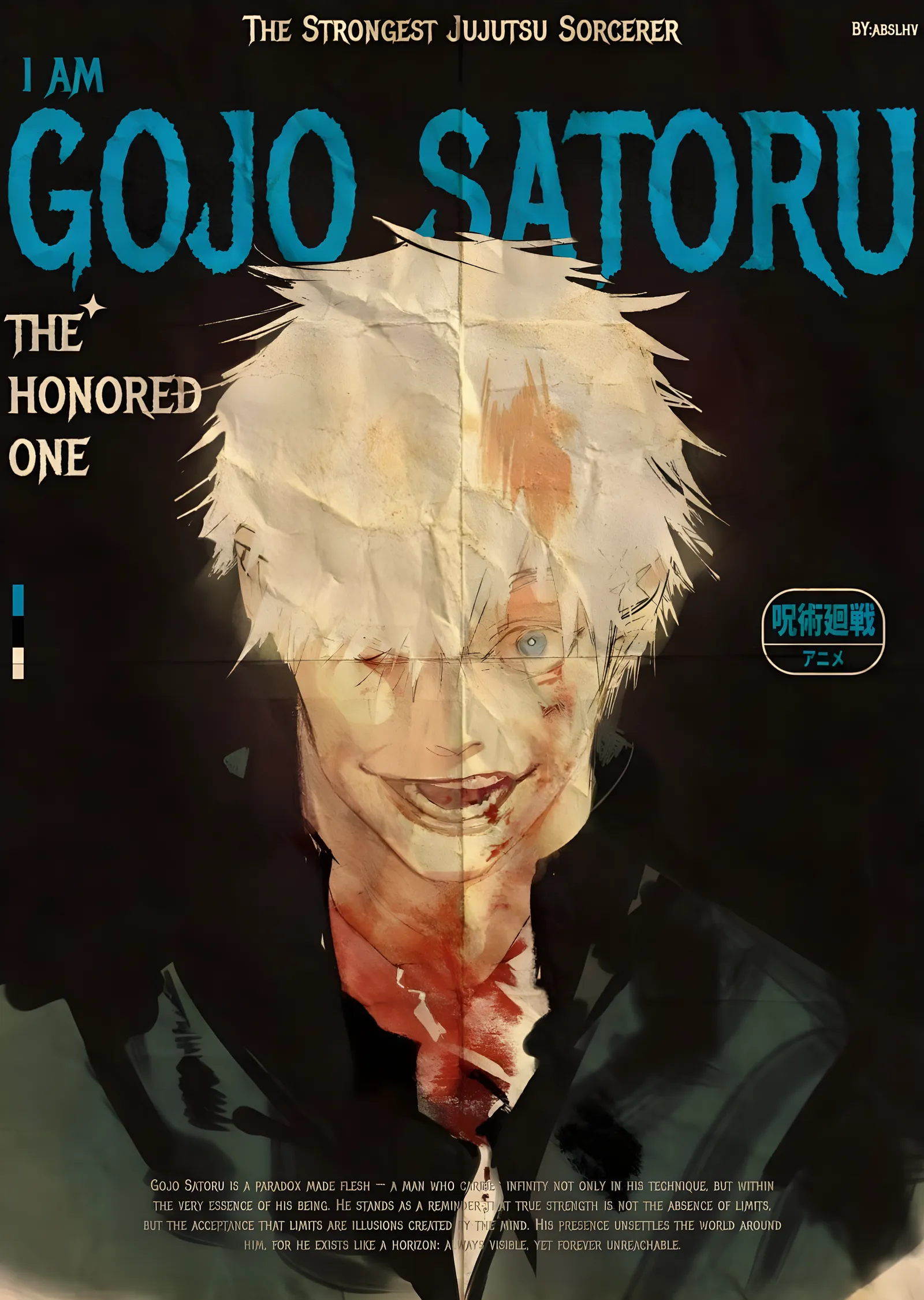 Jujutsu Kaisen - Gojo Satoru: I Am metal tablo