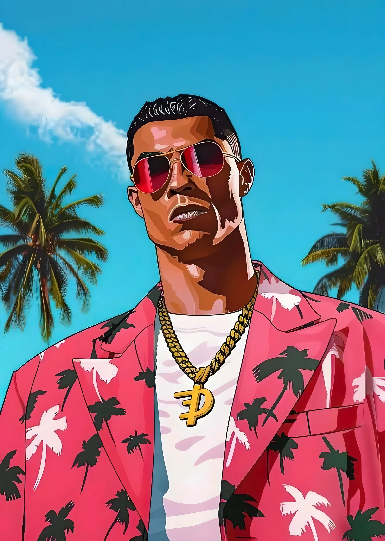 Cristiano Ronaldo: GTA Stili metal tablo