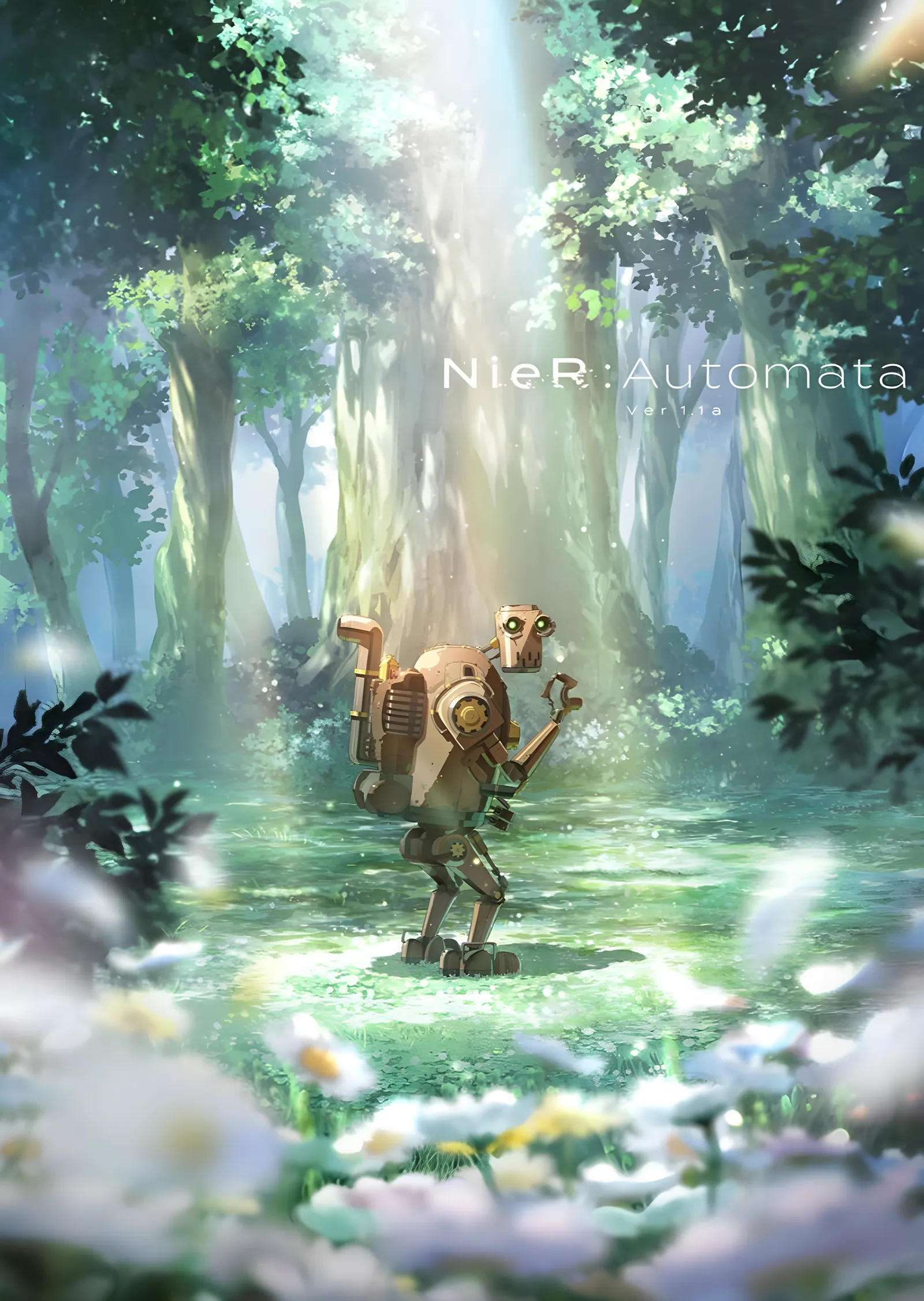 NieR: Automata Orman Robotu metal tablo