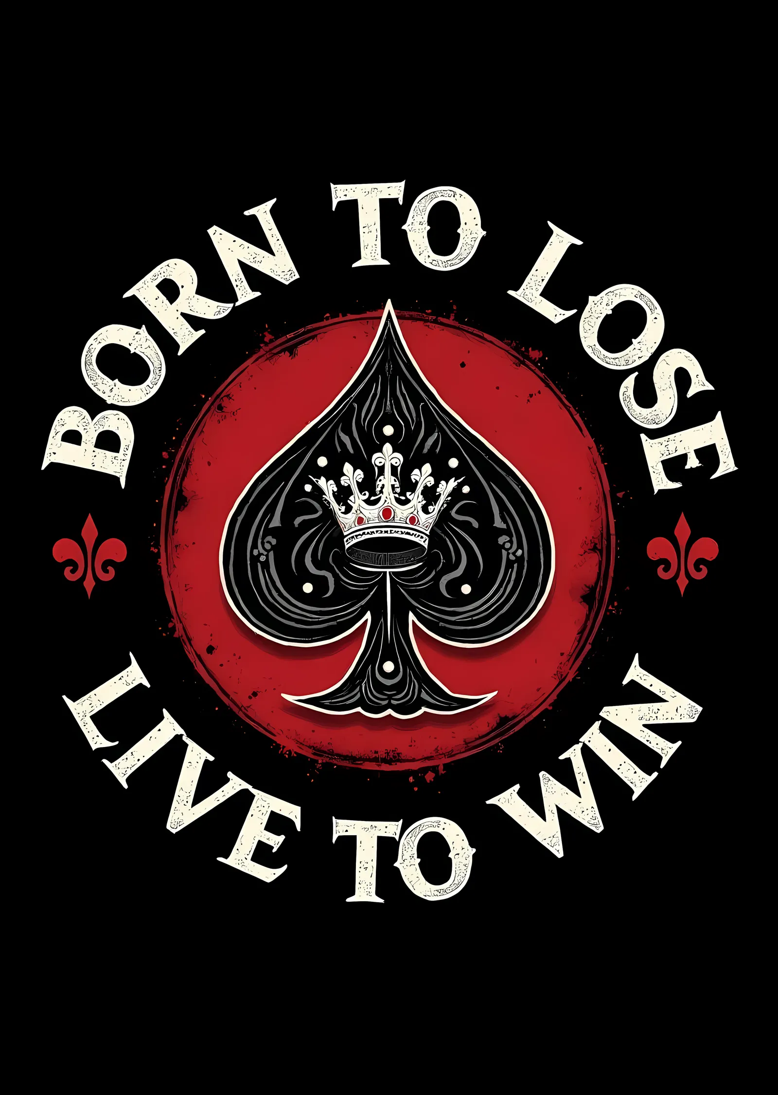 Born to Lose, Live to Win metal tablo