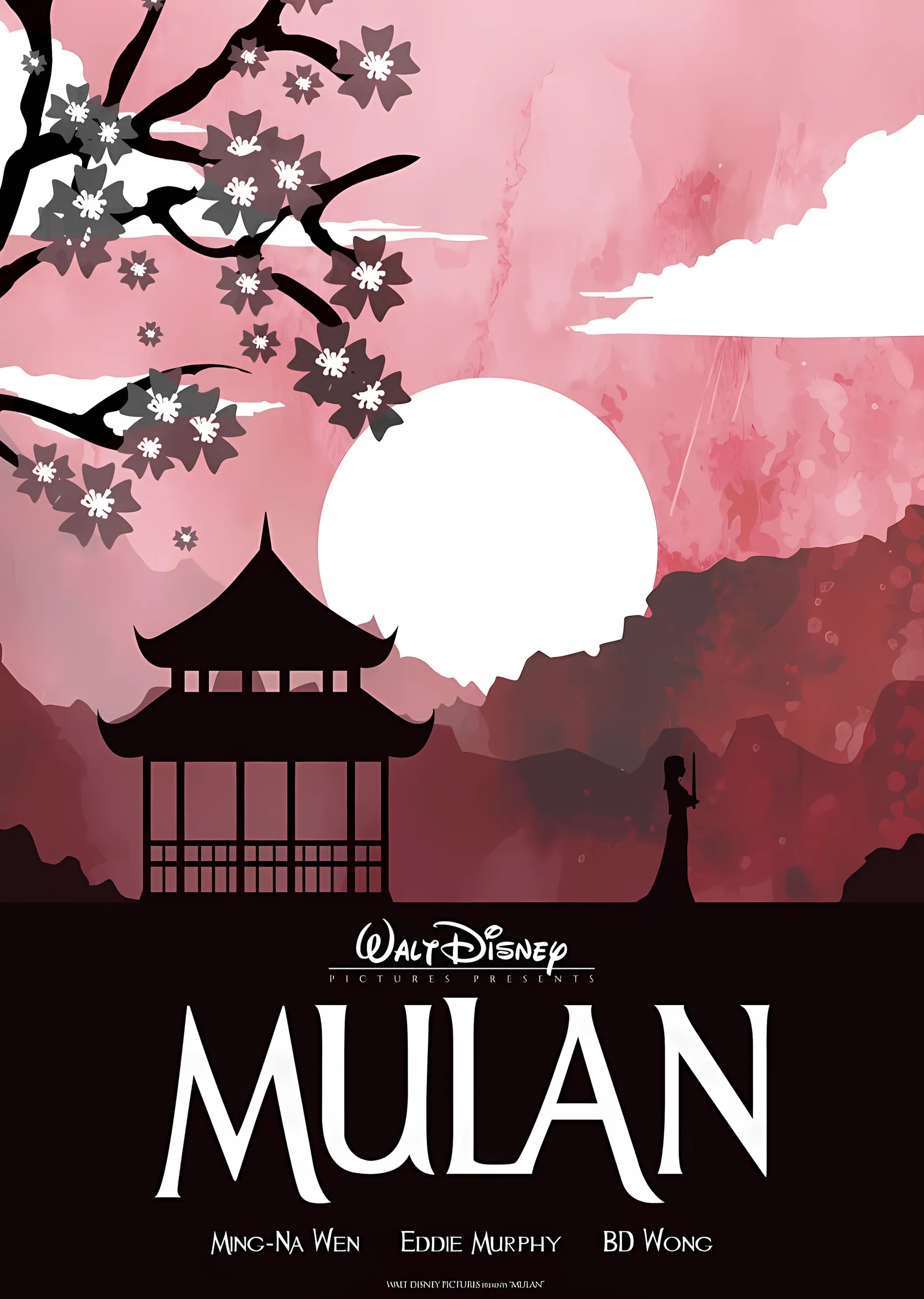 Mulan: Pembe Gün Doğumu metal tablo