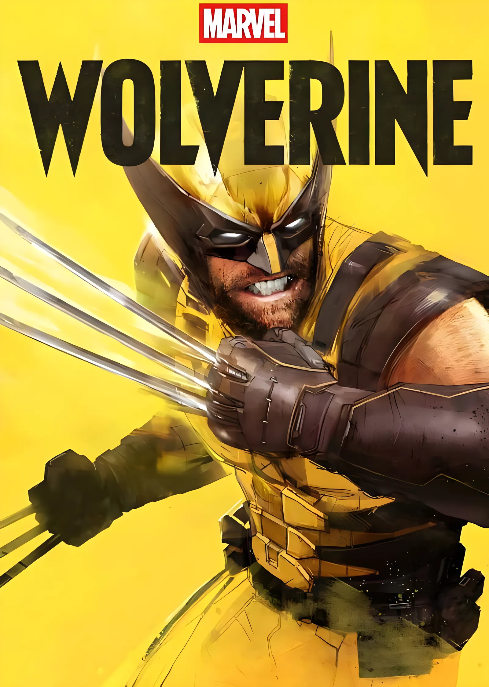 Wolverine - Sarı Zemin metal tablo