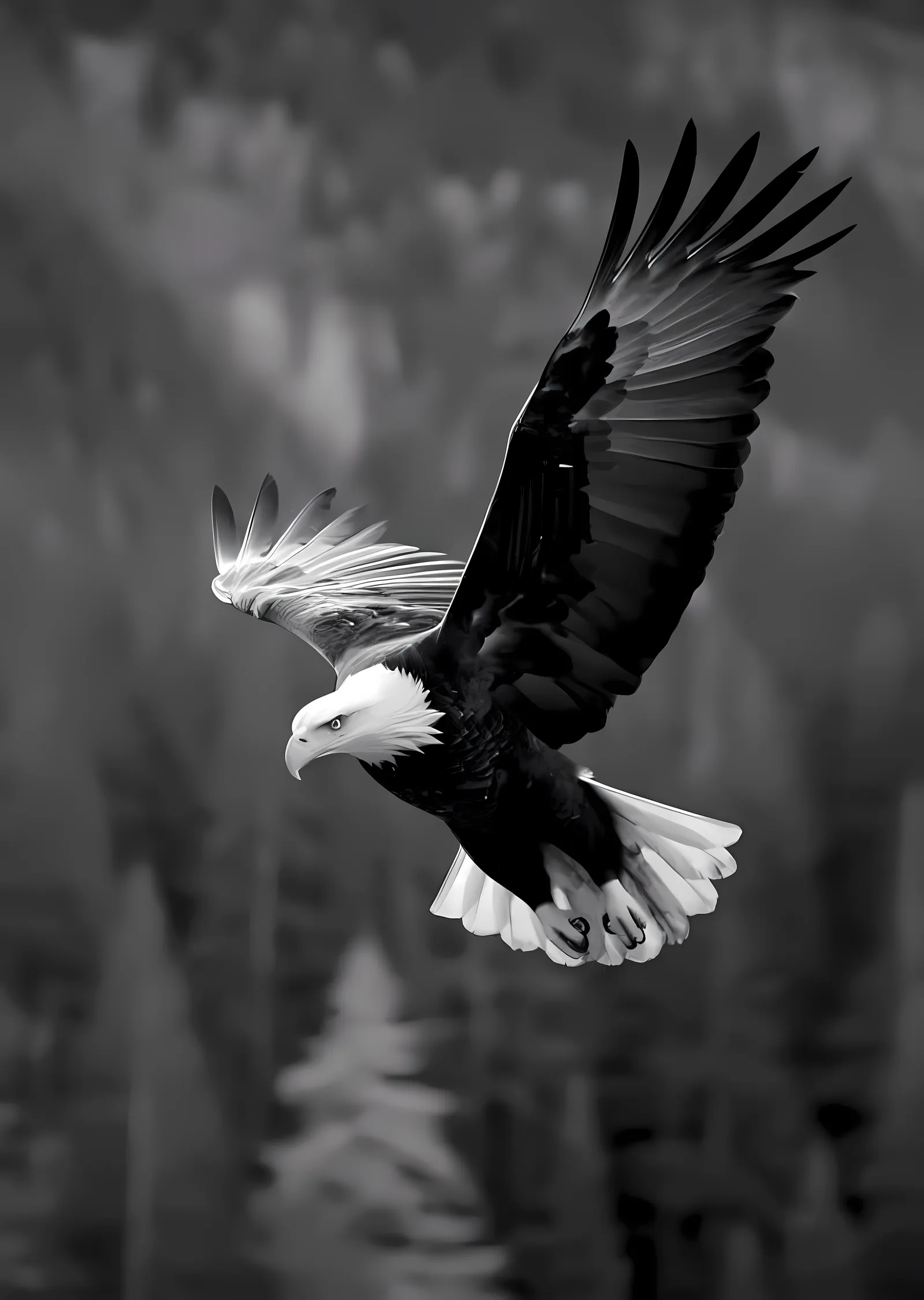 Kartal Uçuşu metal tablo