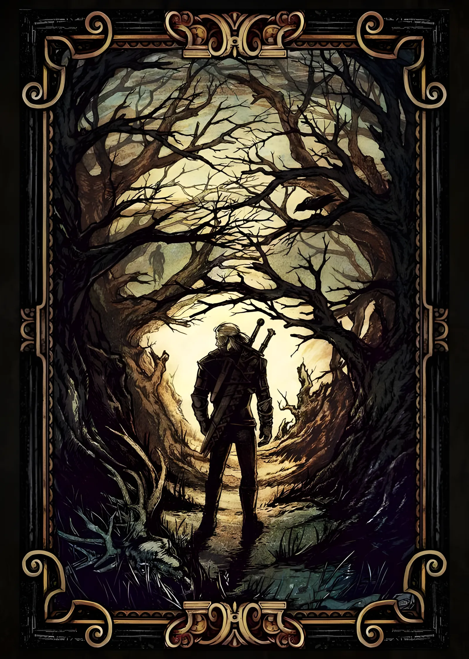 The Witcher: Ağaç Kemeri metal tablo