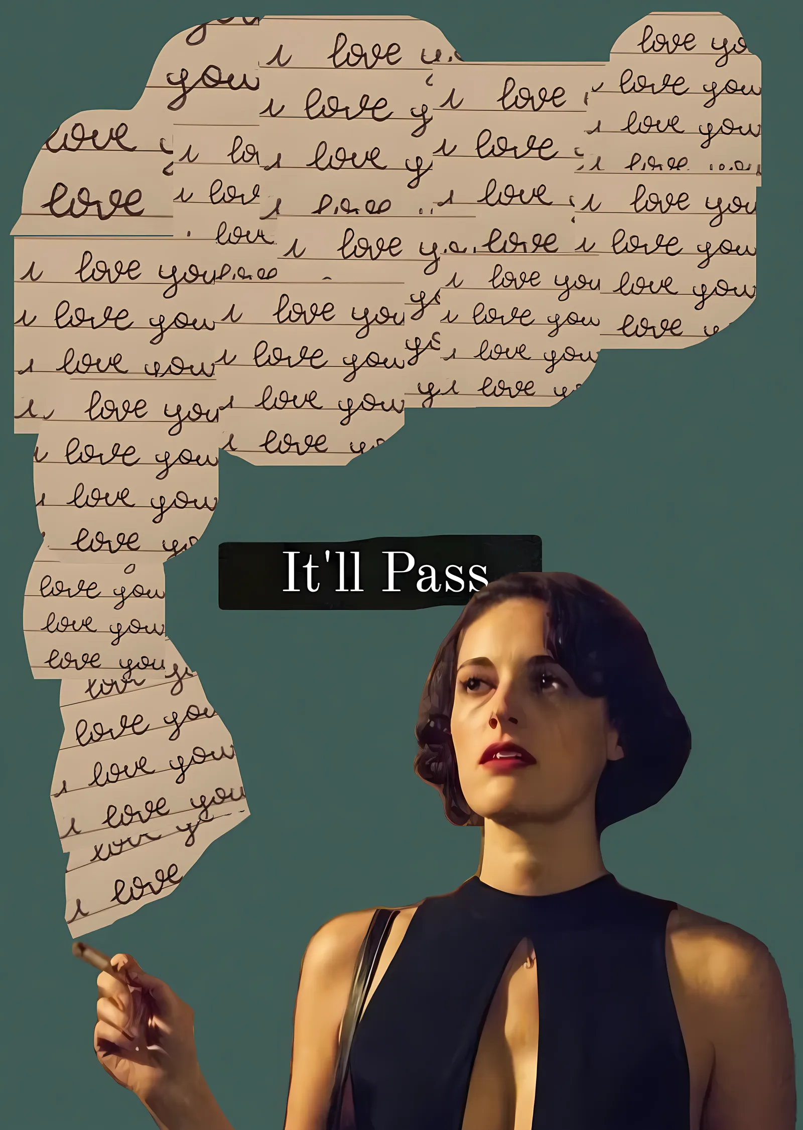 Fleabag: It'll Pass Aşk Mektubu metal tablo