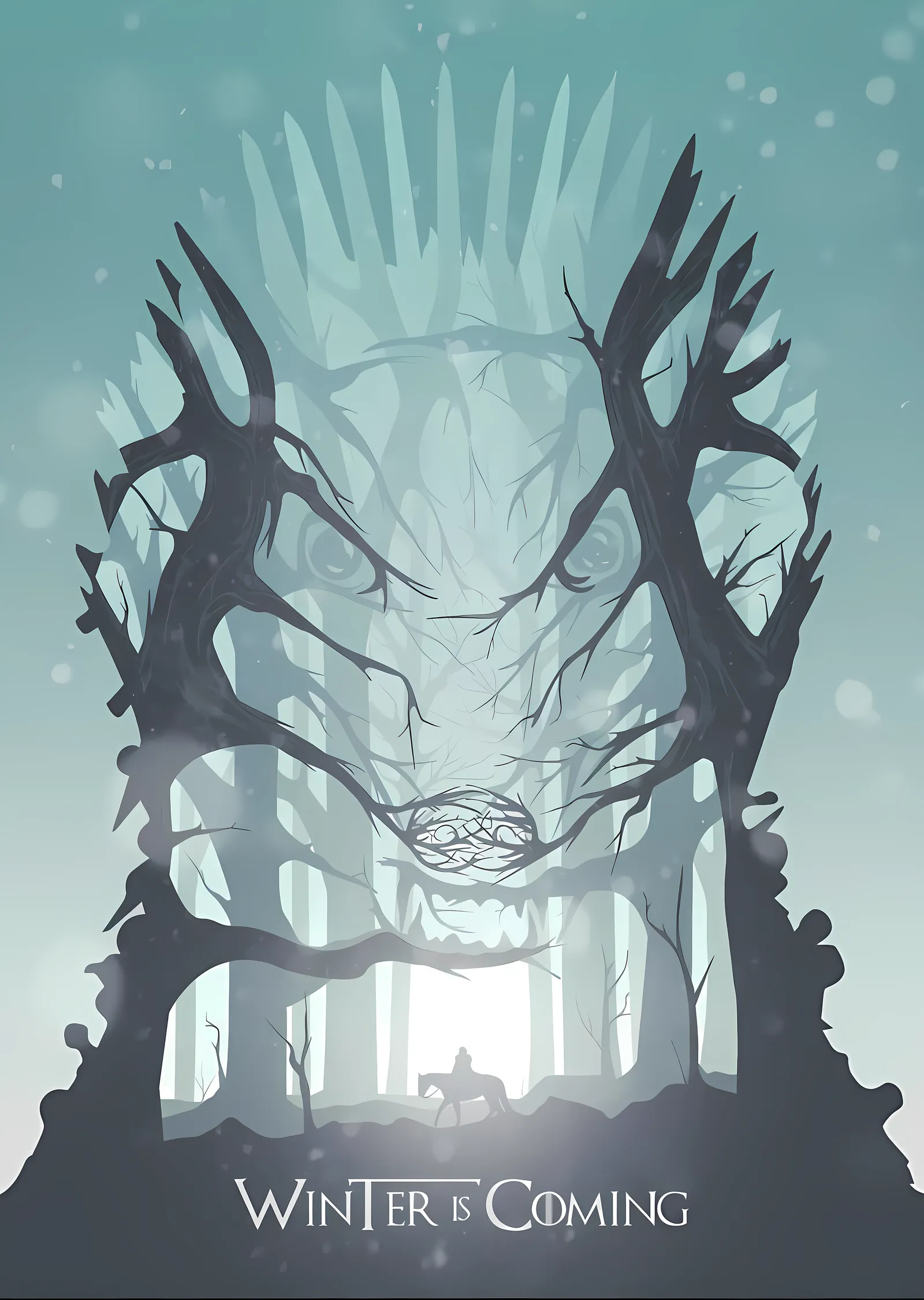 Game of Thrones: Winter is Coming metal tablo