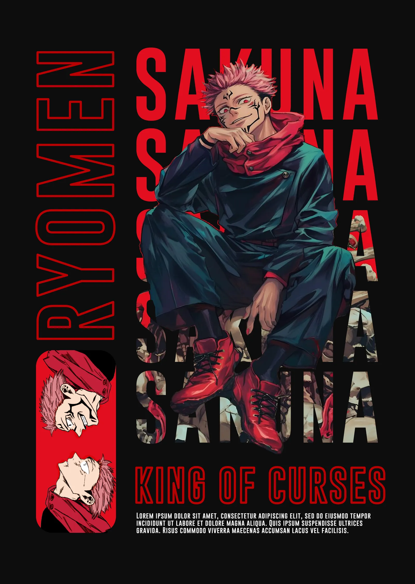 Jujutsu Kaisen: Sukuna, Lanetlerin Kralı metal tablo