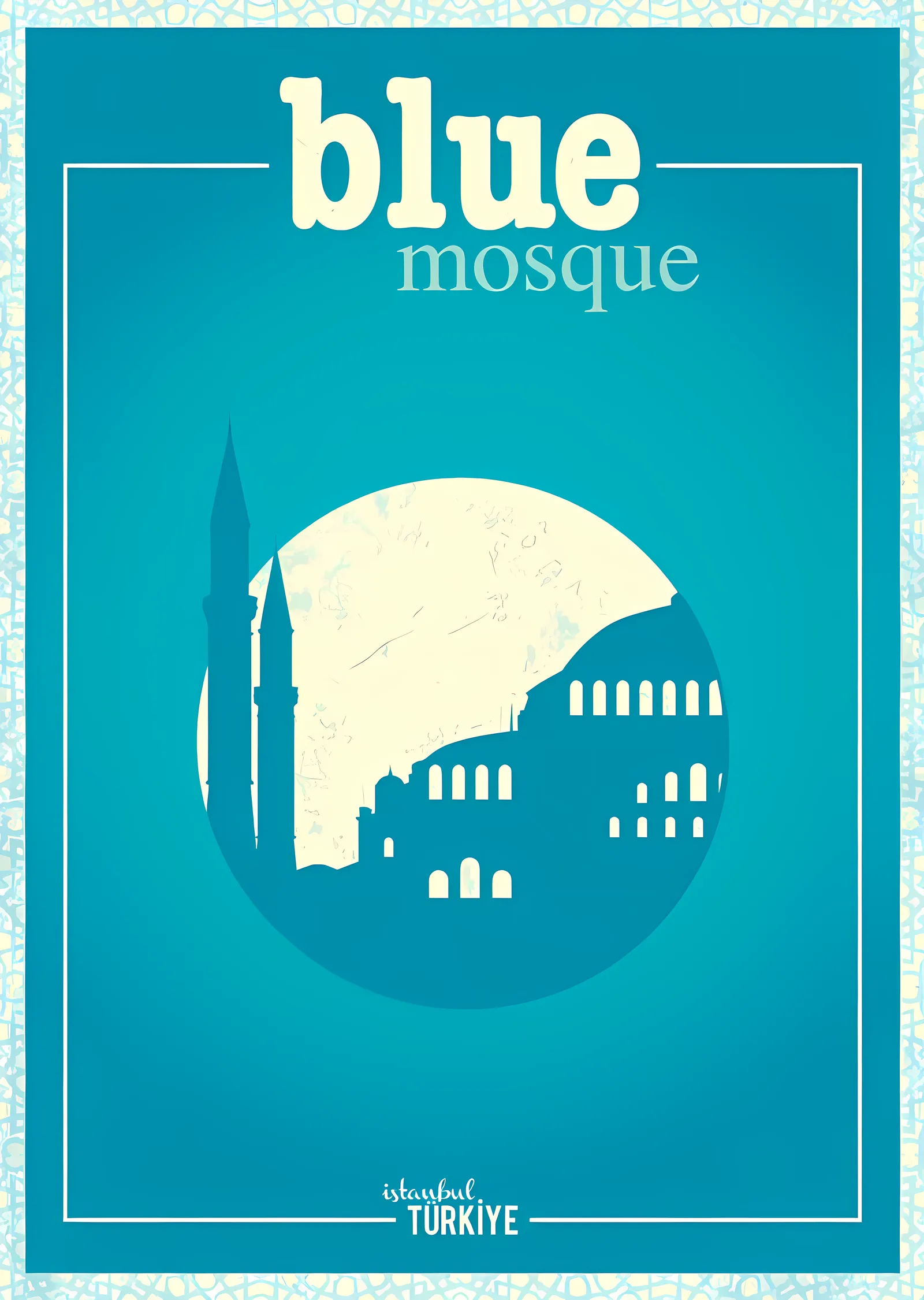 Mavi Camii: İstanbul metal tablo
