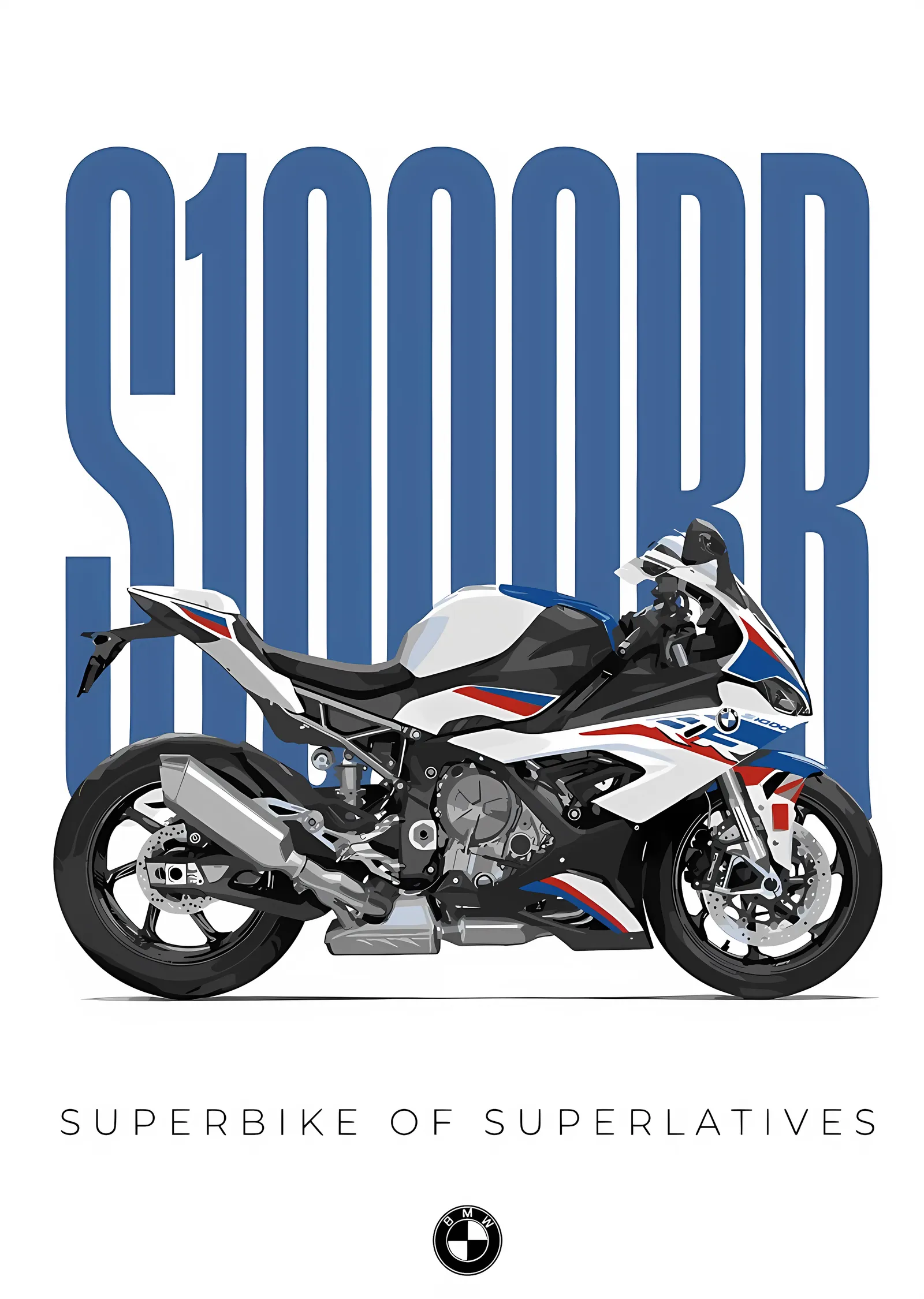 BMW S 1000 RR - Superbike of Superlatives metal tablo