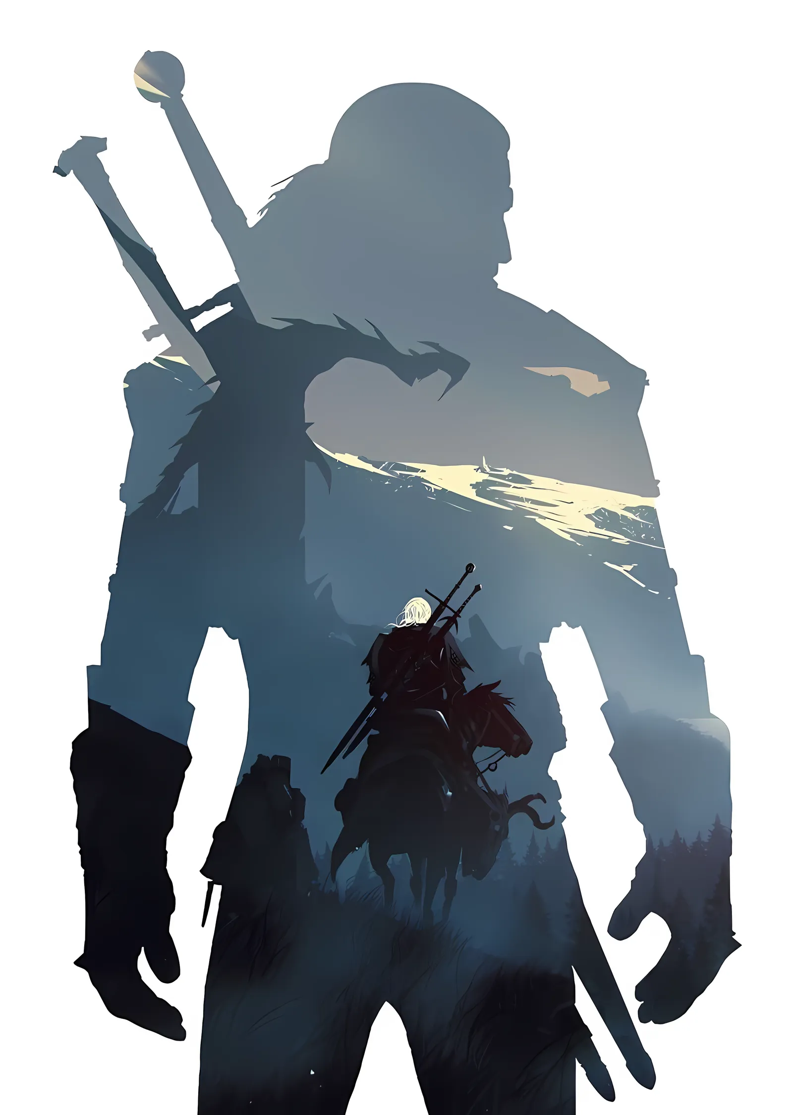 The Witcher: Geralt'ın Yansıması metal tablo