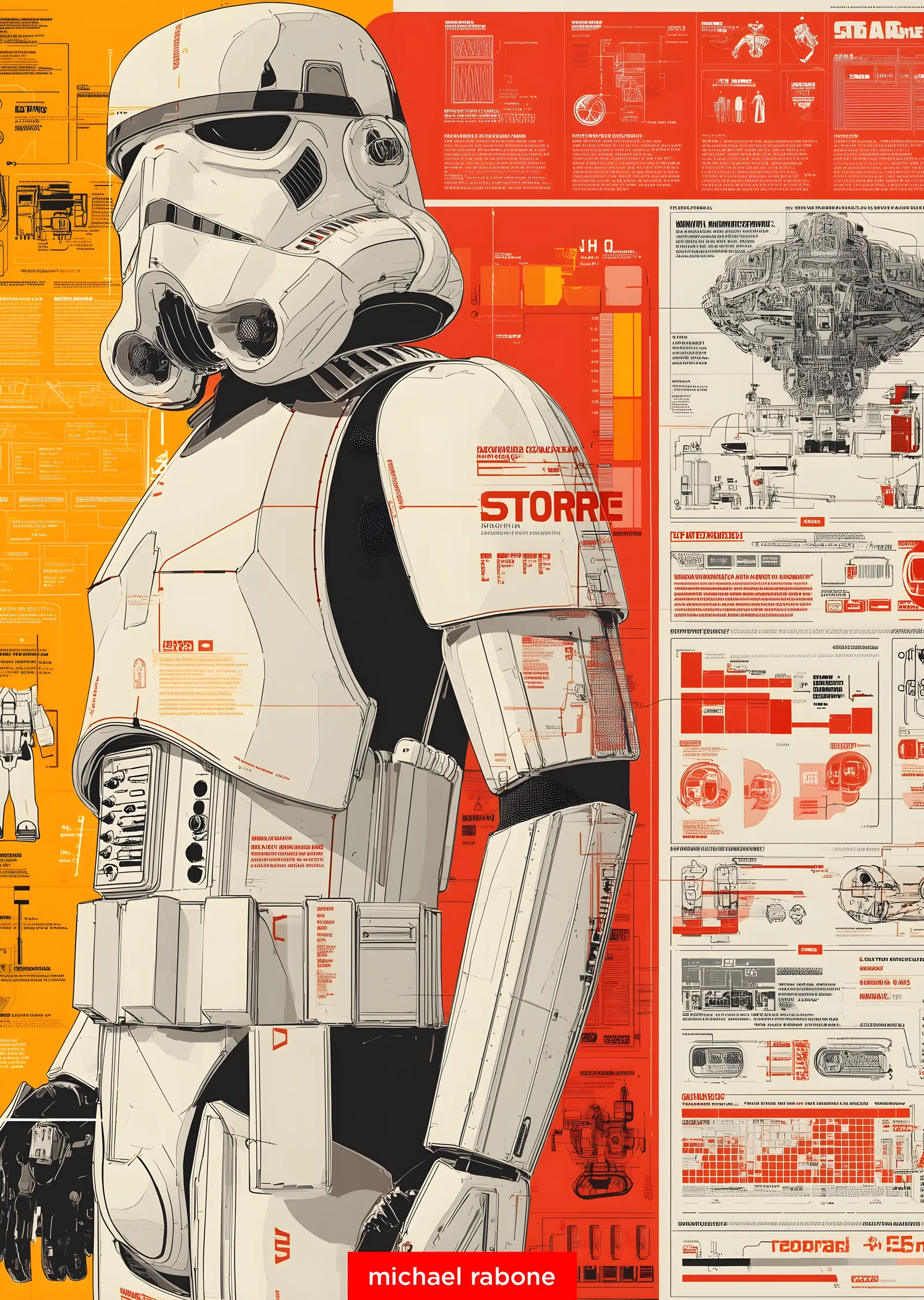 Stormtrooper: Star Wars metal tablo