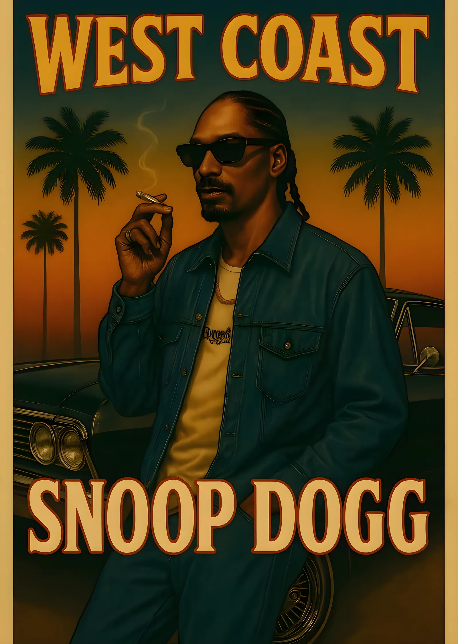 Snoop Dogg: West Coast Ruhu metal tablo