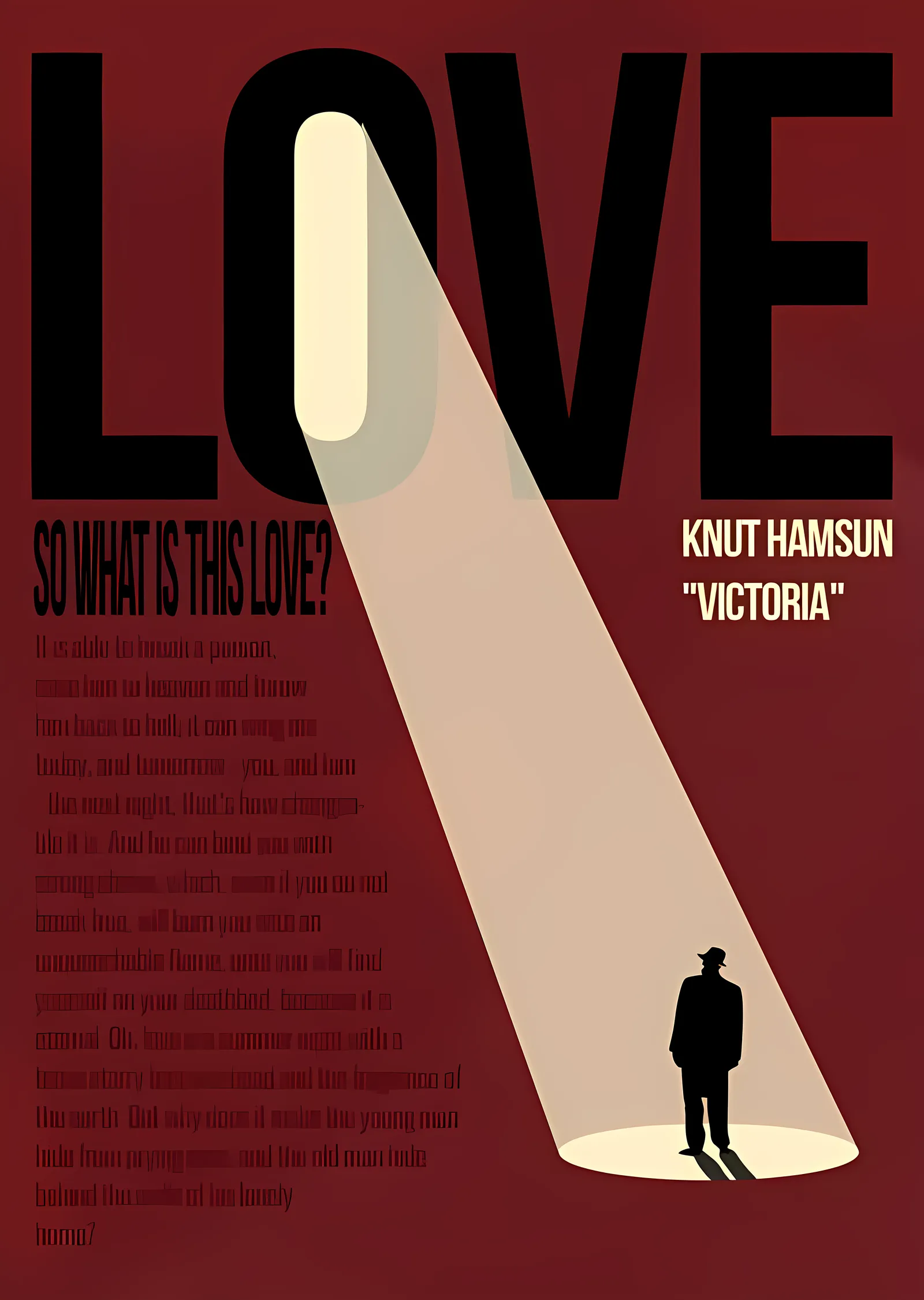 Knut Hamsun: Victoria metal tablo