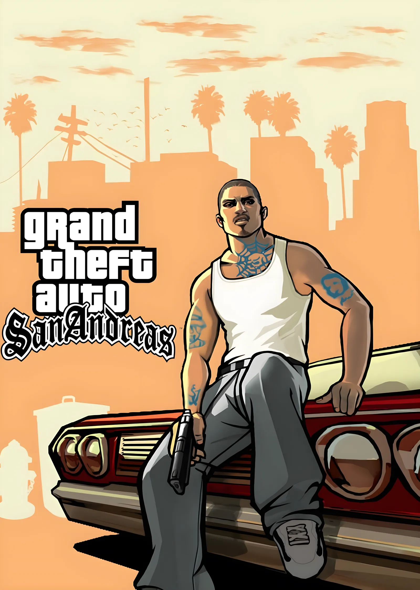 Grand Theft Auto: San Andreas - CJ metal tablo