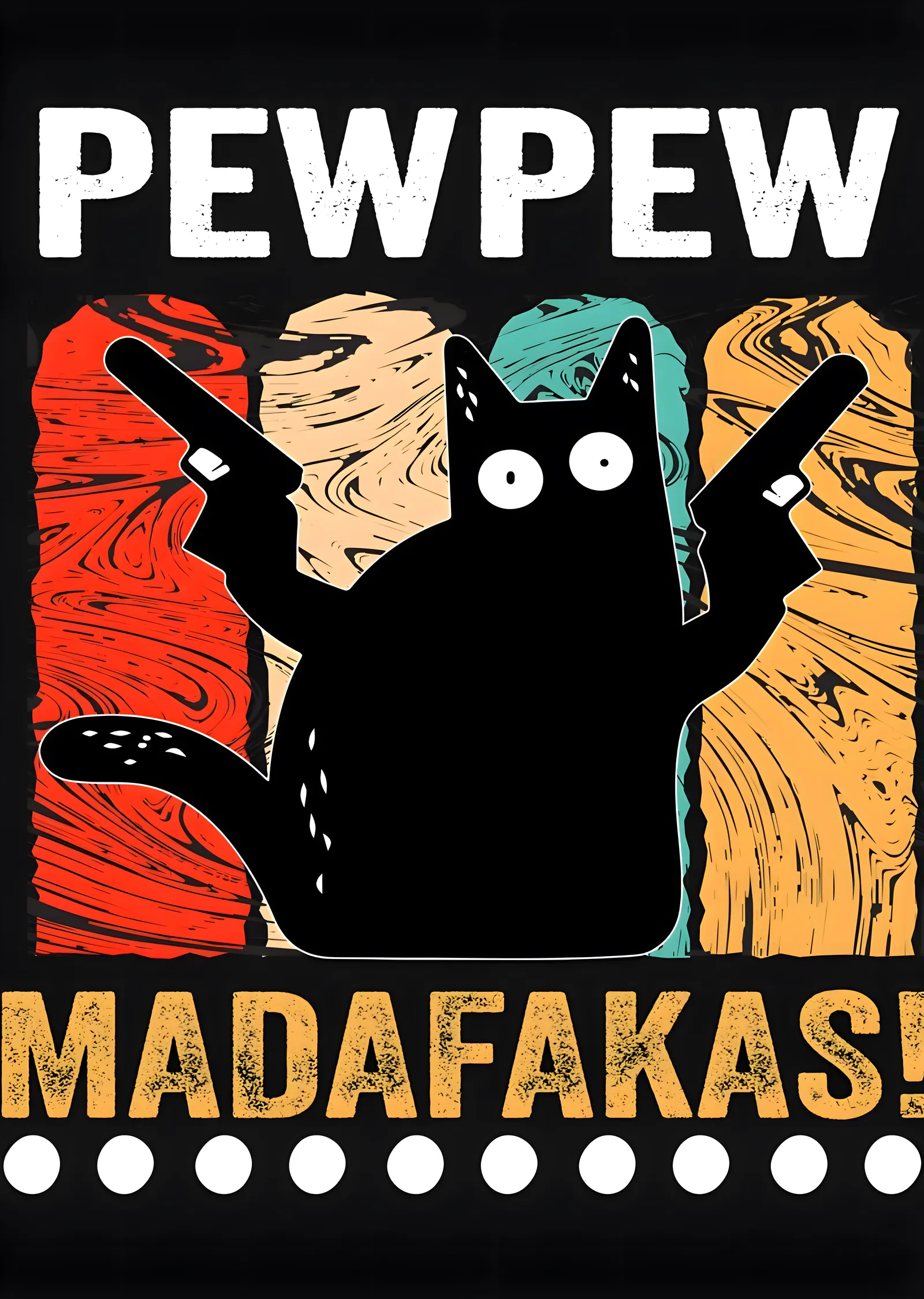 Pew Pew Madafakas: Pop Kültür Kedisi metal tablo