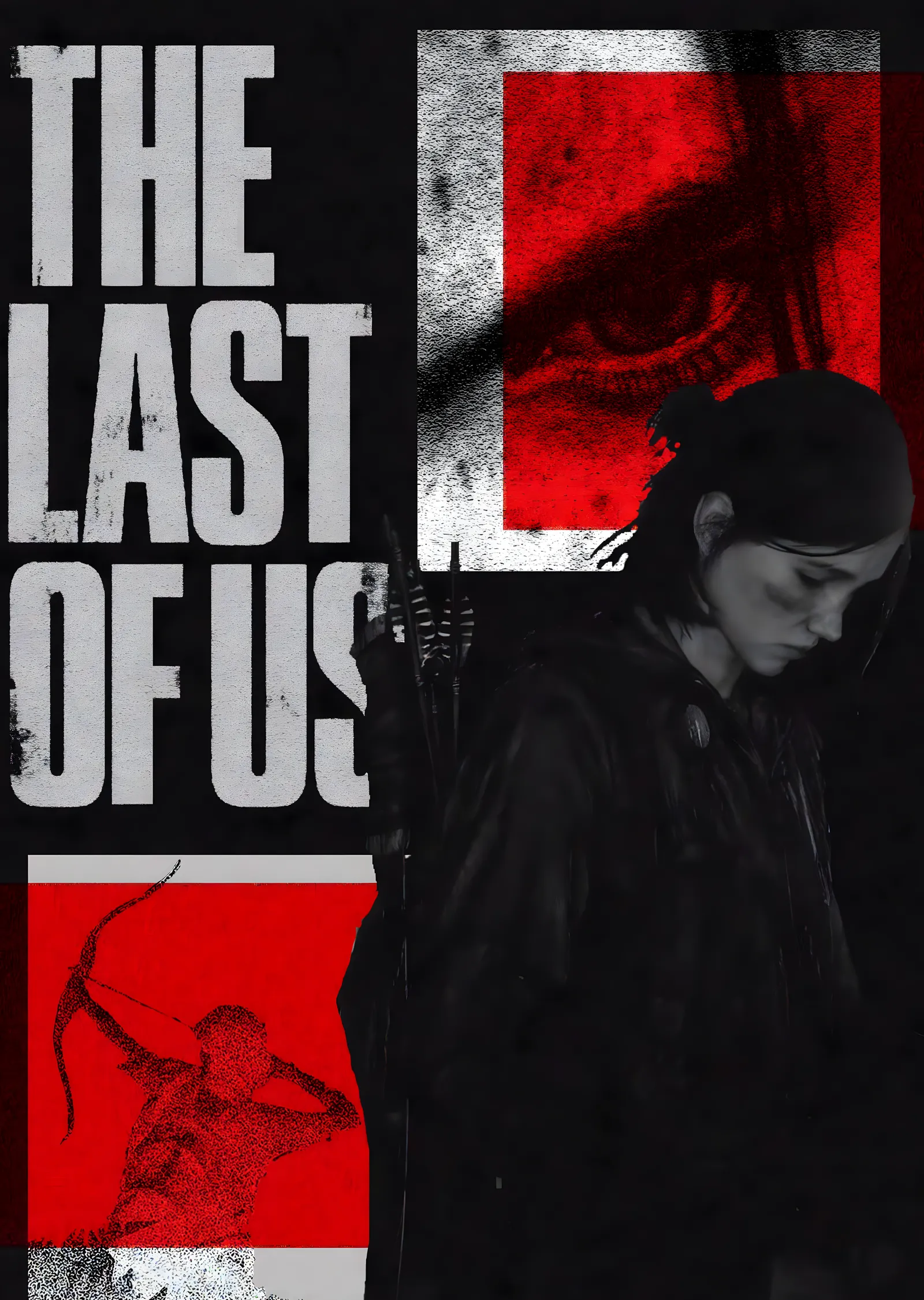 The Last of Us: Kırmızı Bloklar metal tablo