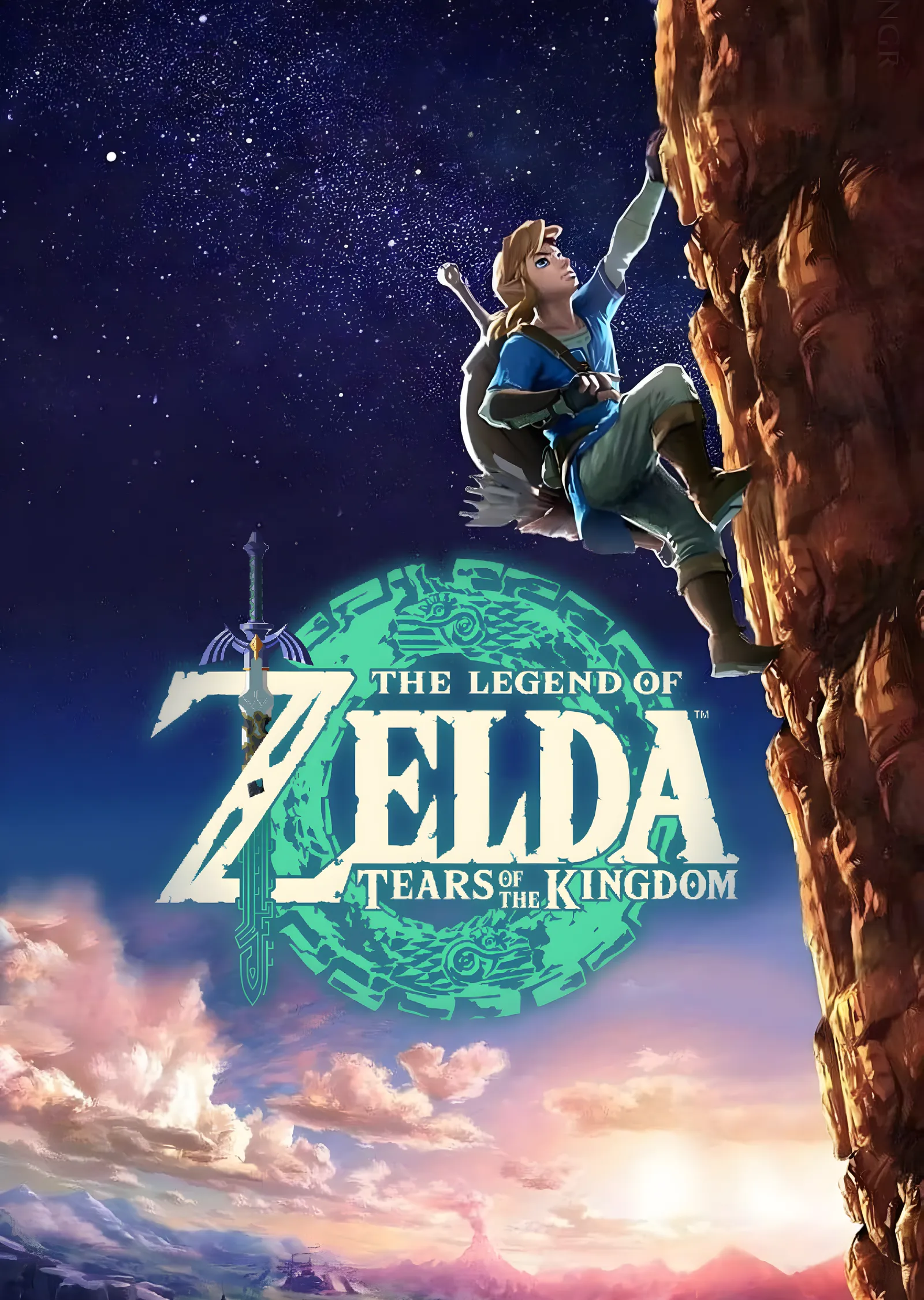 Zelda: Tears of the Kingdom Gece metal tablo