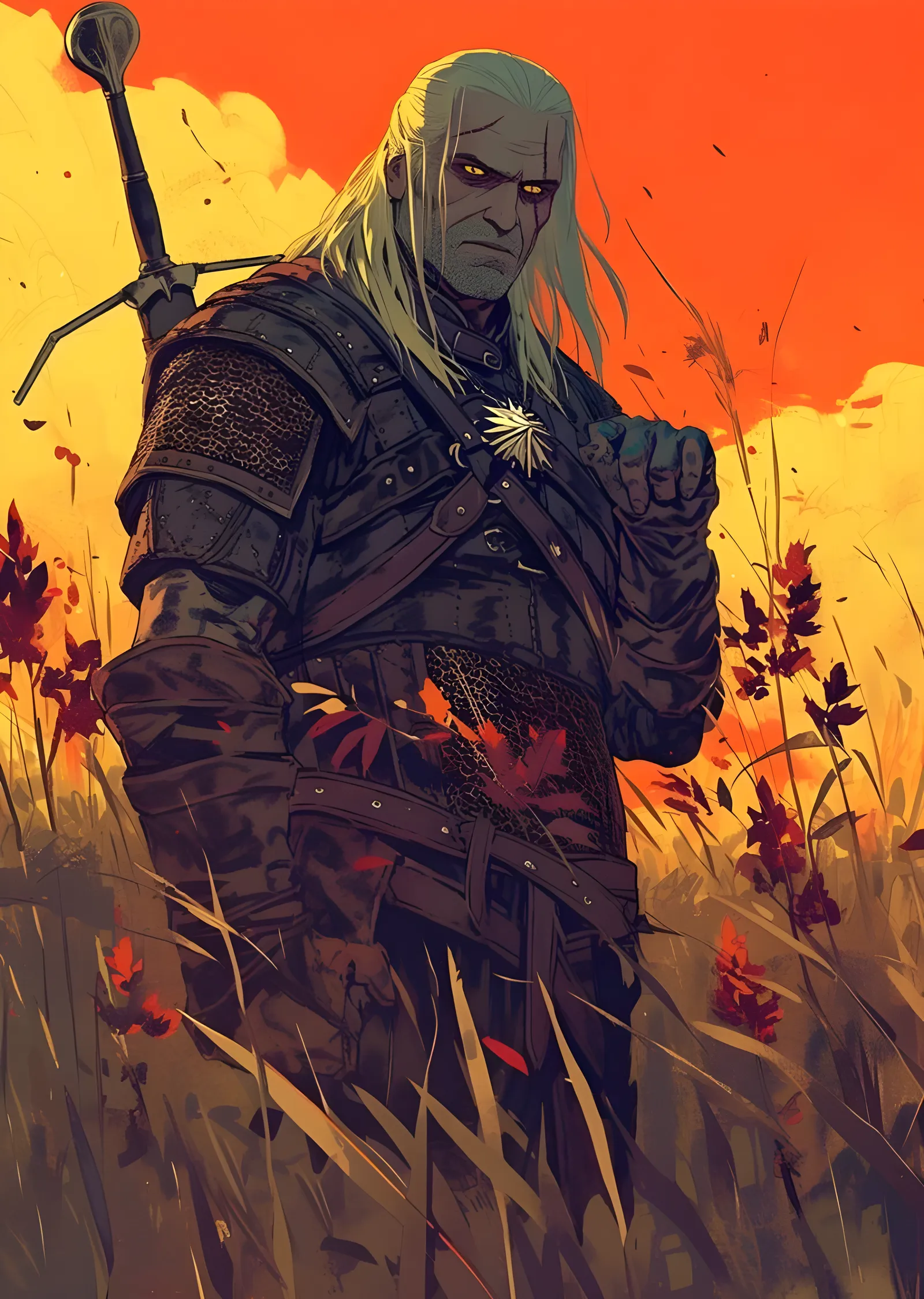 The Witcher: Sonbahar metal tablo