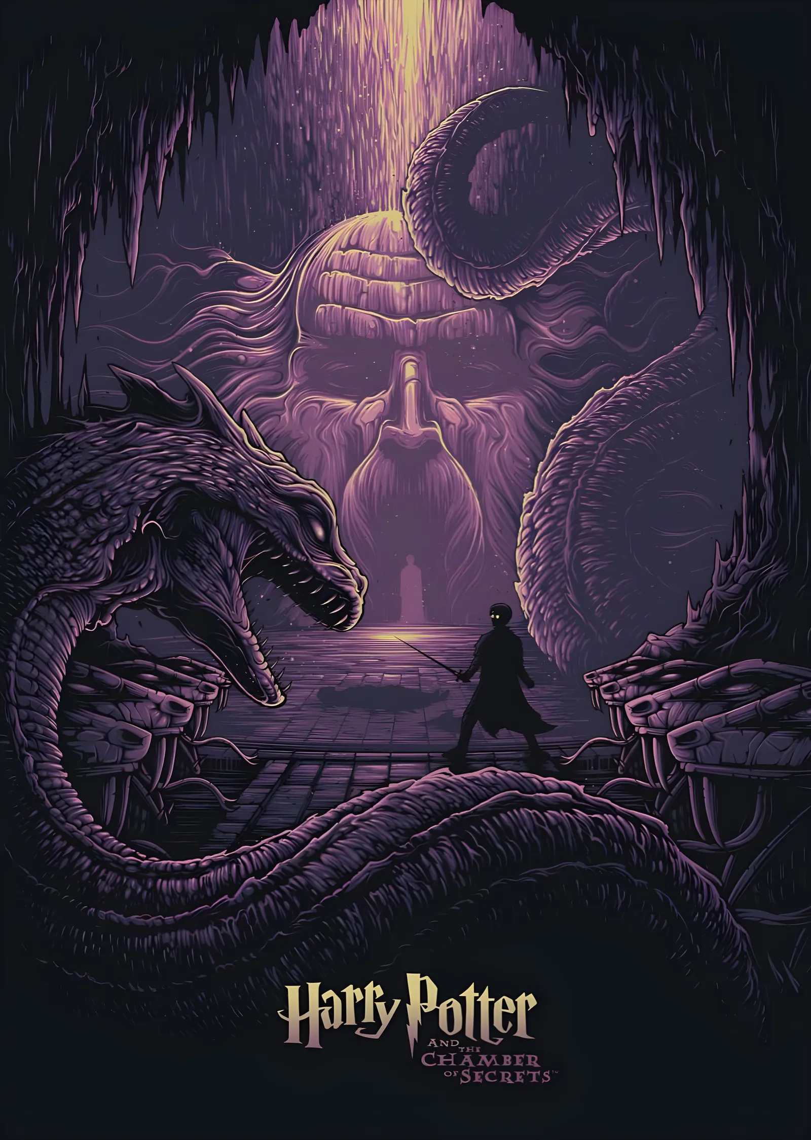 Harry Potter and the Chamber of Secrets · Basilisk metal tablo