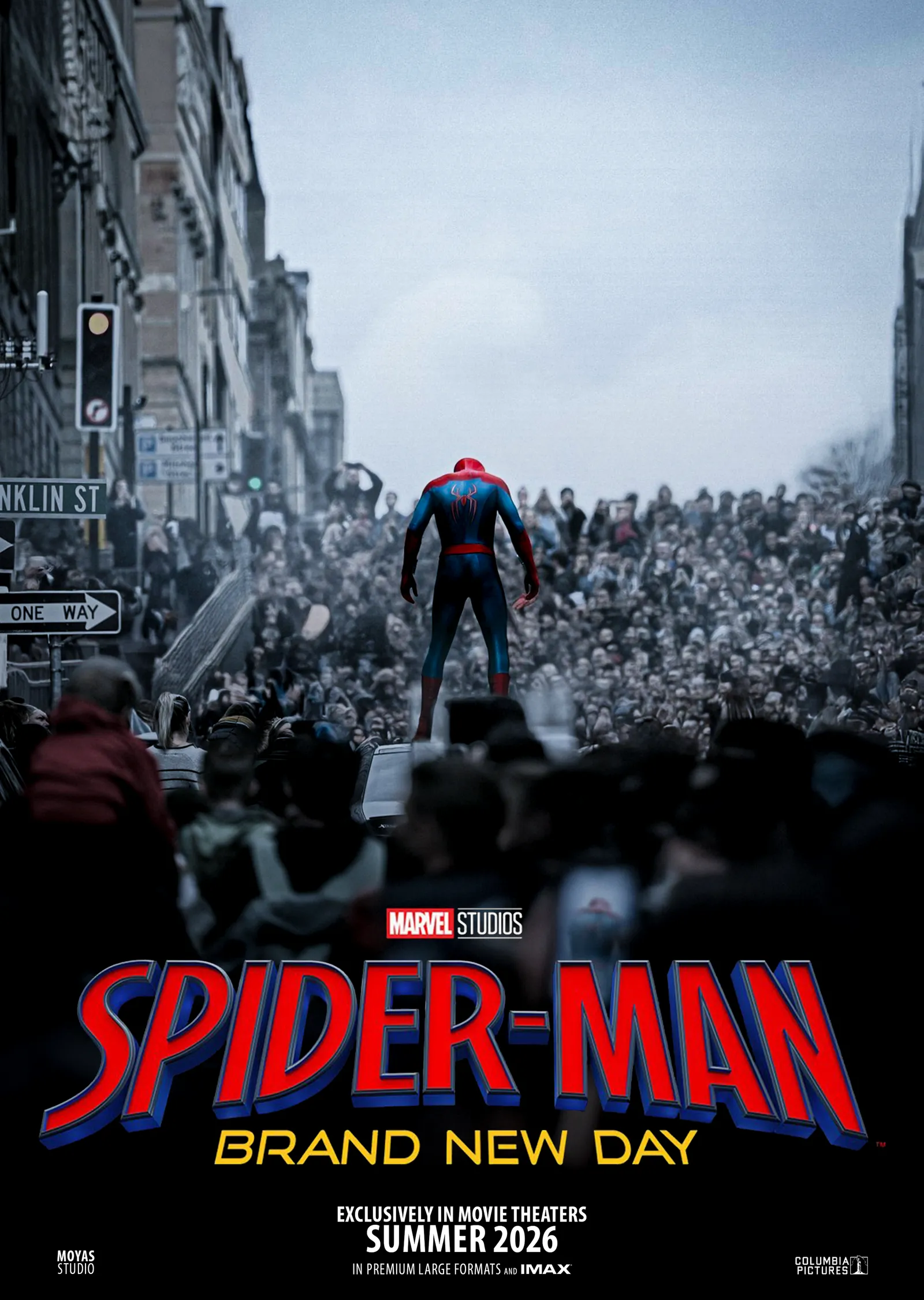 Spider-Man: Cadde Üzerinde metal tablo