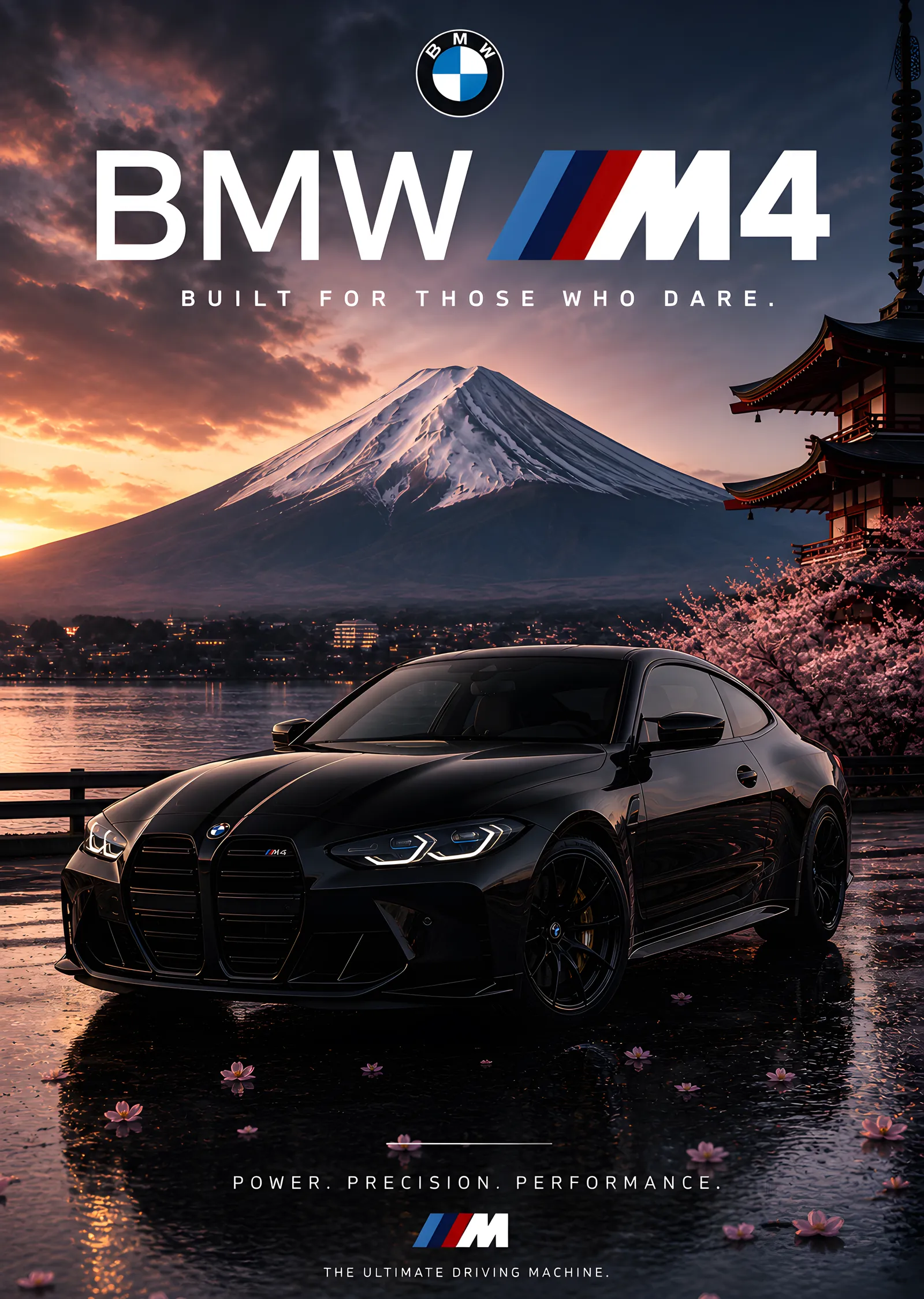 BMW M4: Kavgaya Hazır metal tablo