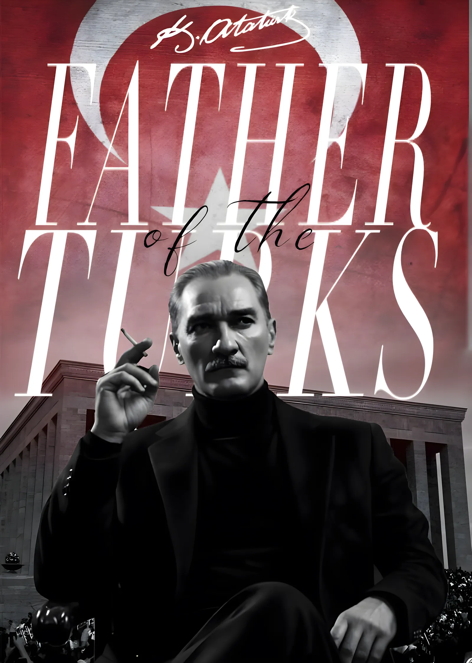 Atatürk: Türklerin Babası Sinematik Portre metal tablo