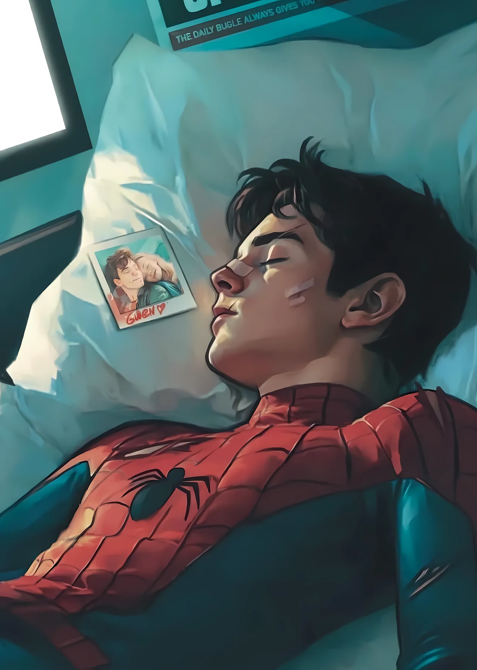 Spider-Man: Hastane Yatağı metal tablo