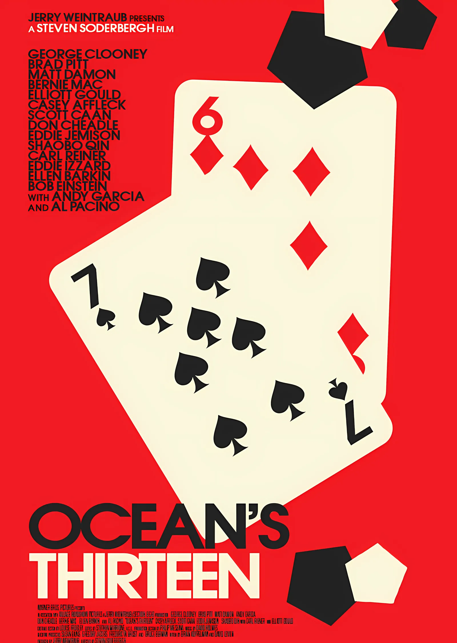 Ocean's Thirteen metal tablo