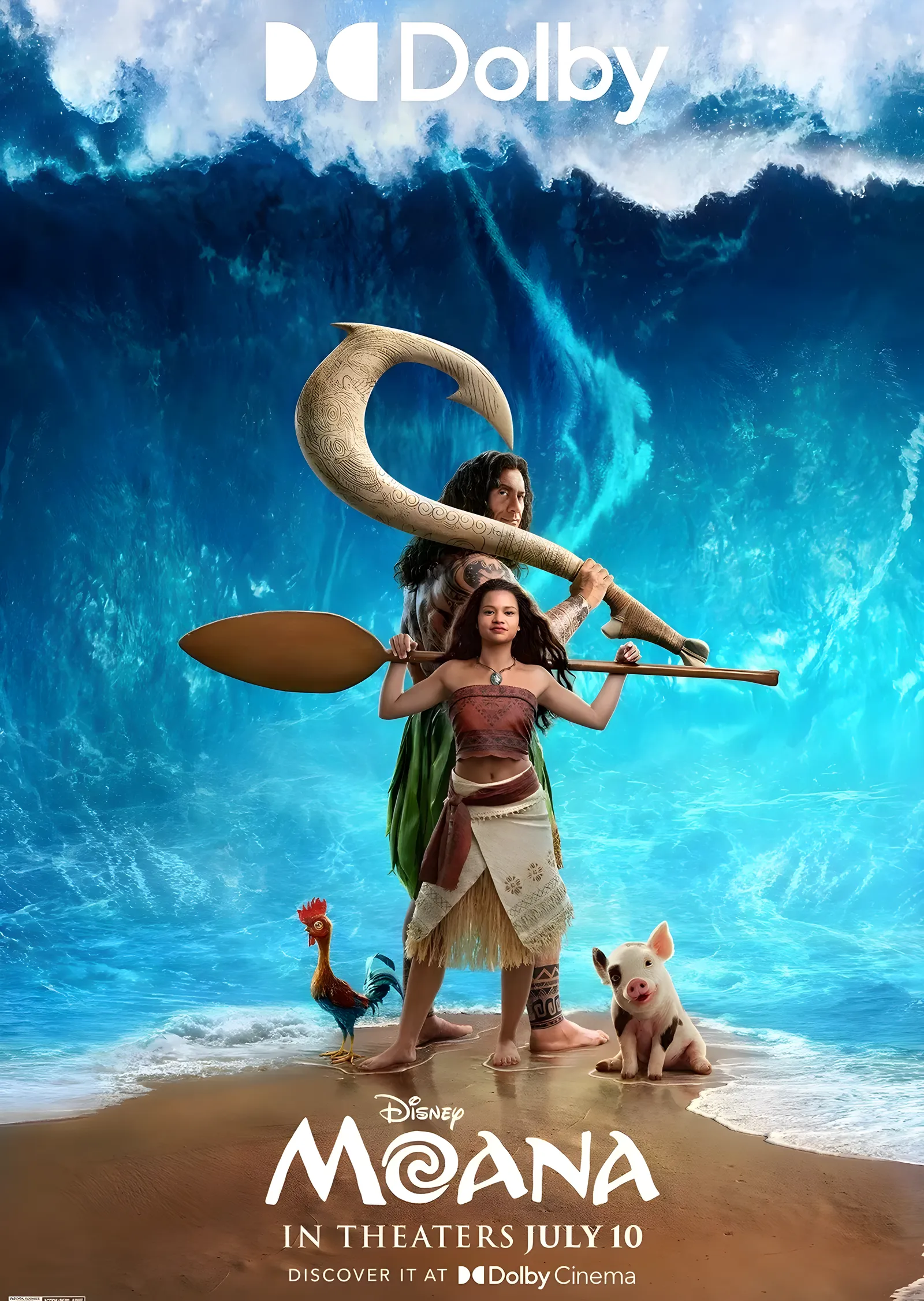 Moana: Dolby Afişi metal tablo