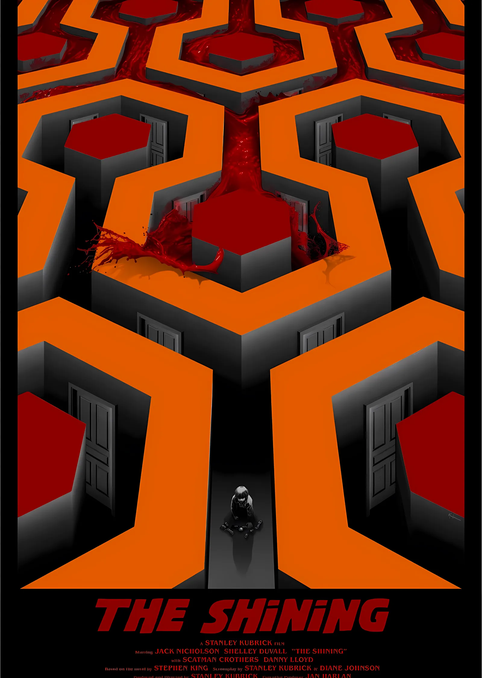 The Shining: Halı Deseni metal tablo