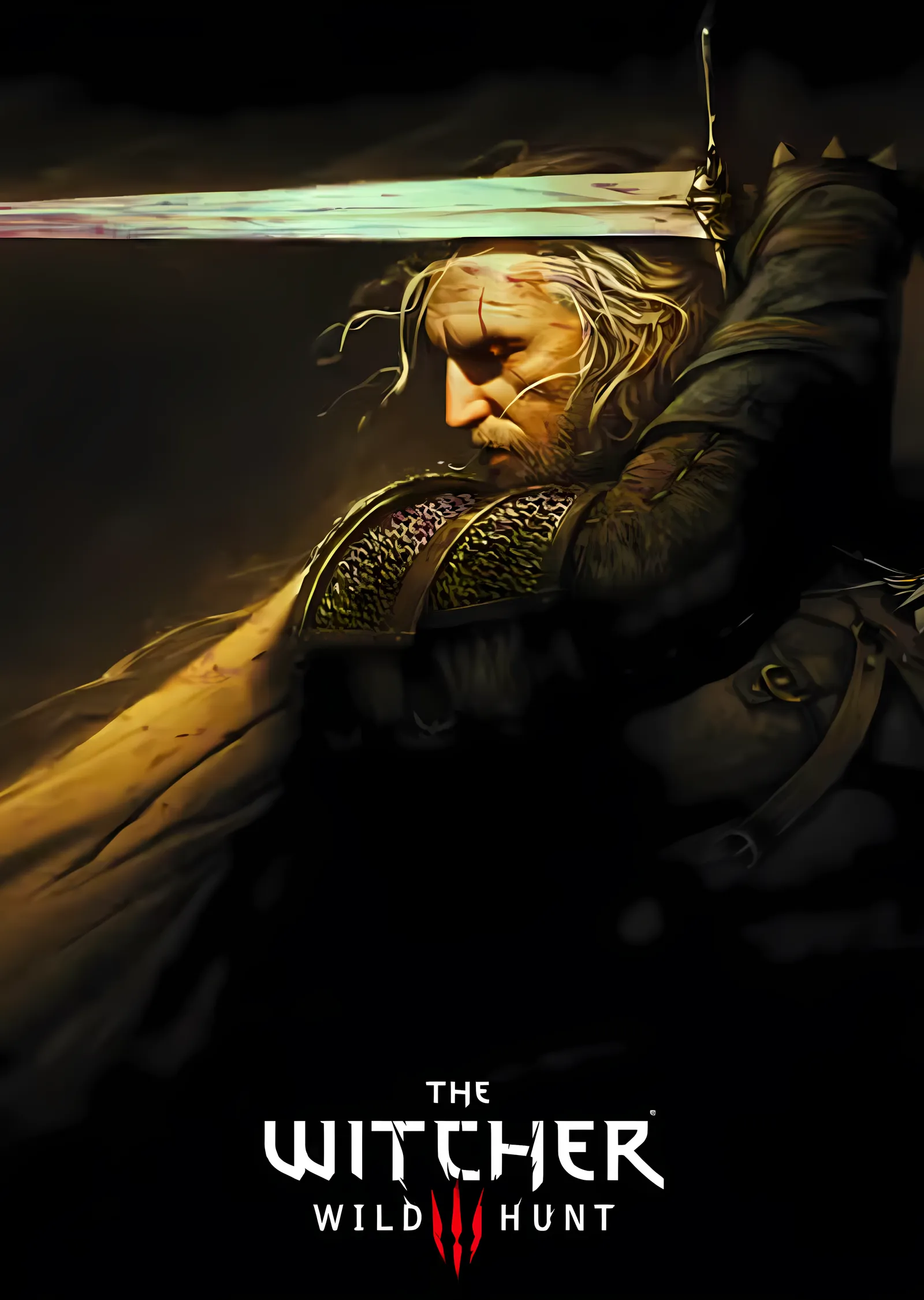 The Witcher 3: Wild Hunt - Geralt metal tablo