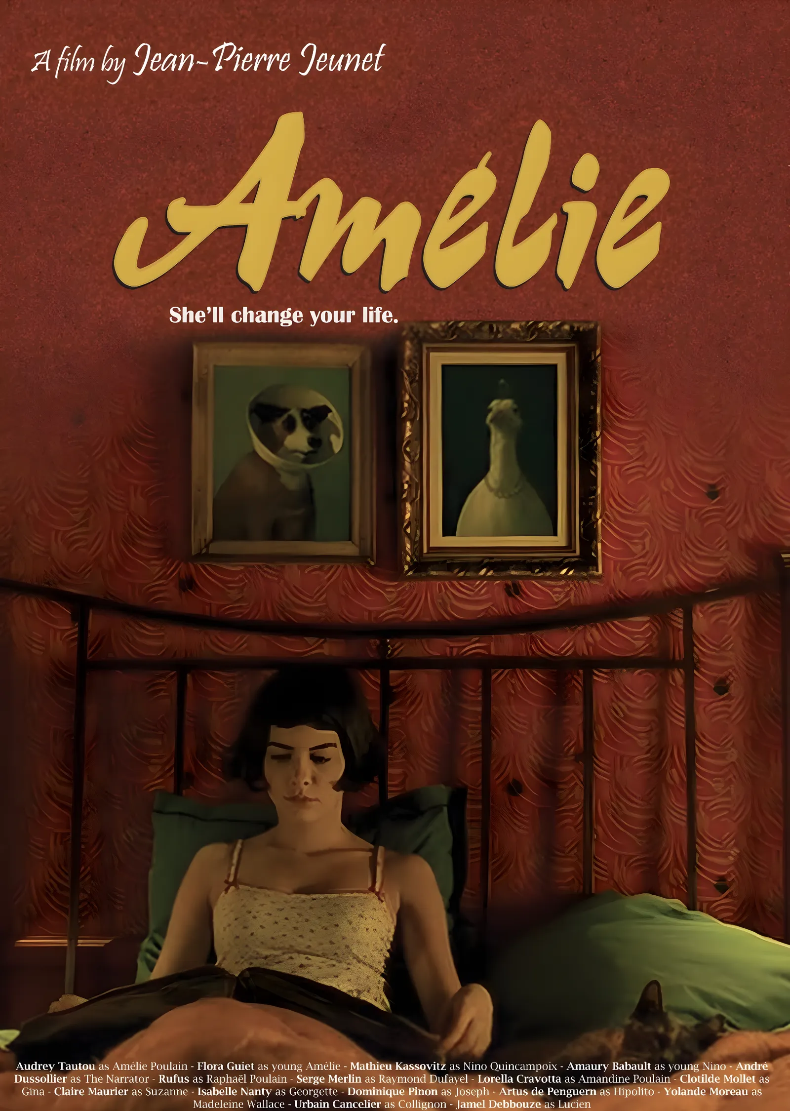 Amélie: She'll Change Your Life metal tablo
